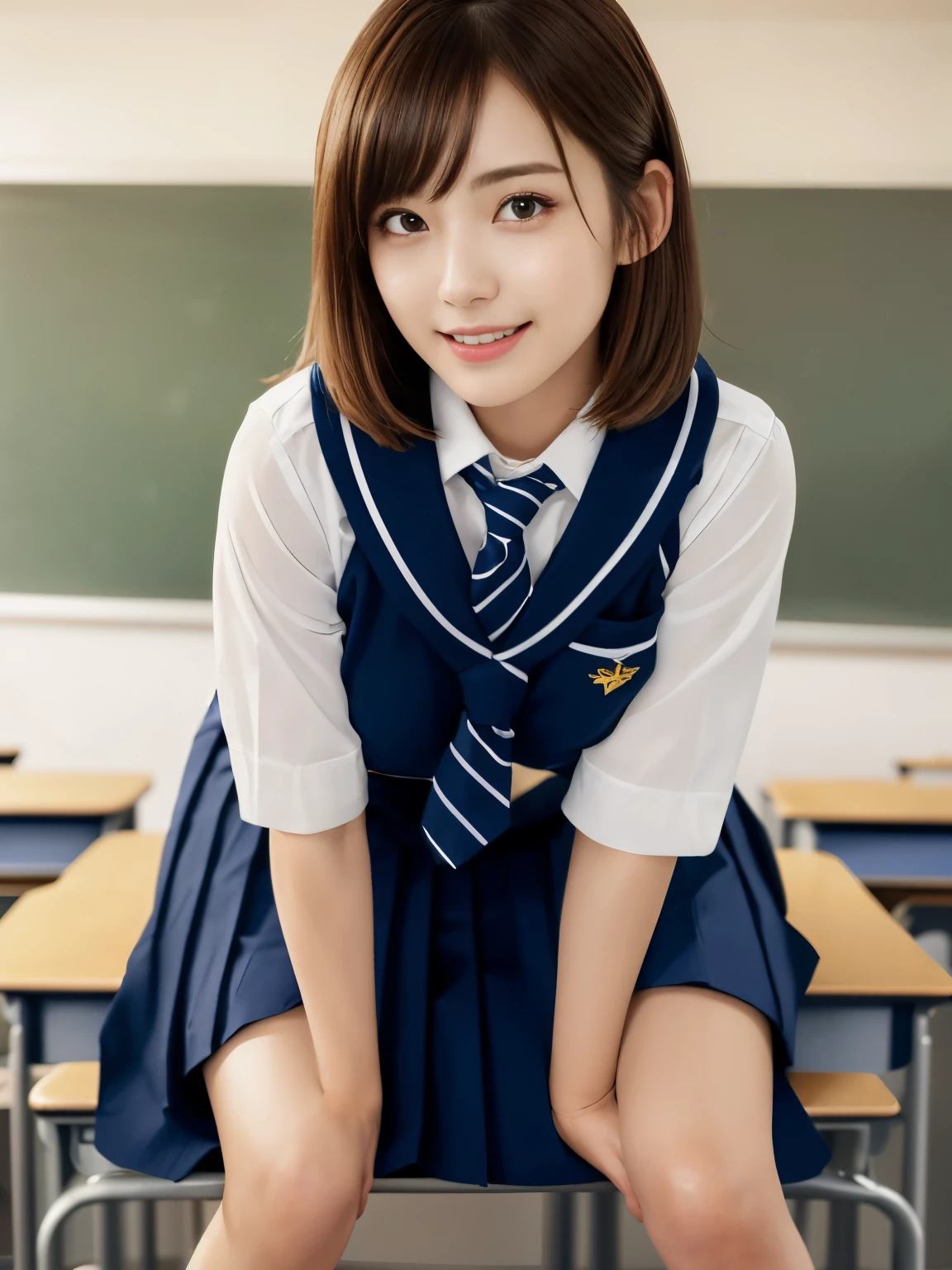 table top, highest quality, japanese girl,1 girl, 8K, RAW photo, top quality, table top, nffsw:1.2, Highly detailed RAW color photos, professional photos, (realistic, realistic:1.37), (highly detailed skin:1.2), ultra high resolution, (Lenz 50mm), (f/1.2),exquisitely detailed eyes,look at the viewer,
break
With 1 girl (There are many elderly people:1.4), beautiful face, cute,(smile:1.05),(20-year-old, big breasts, wide hips,straight hair, (short hair), black eye, white fine skin,small mouth, high cheekbones (meaning), sexy pose,(leaning forward:1.3),(The to the fW:1.1),white panties、korean idol、Nogizaka idol、Gravure idol pose、adult、actress、(table top, highest quality:1.3), (Super detailed 8K CG:1.2), (超realistic:1.35), (realistic:1.45), (realistic:1.4), cowboy shot,
1人の美しいjapanese girl, 22 years ago, Supermodel, japanese idol, __Performance__, big breasts, (sitting on the desk:1.1), (school uniform:1.4), (spread your legs:1.2),
(school classroom background:1.1),