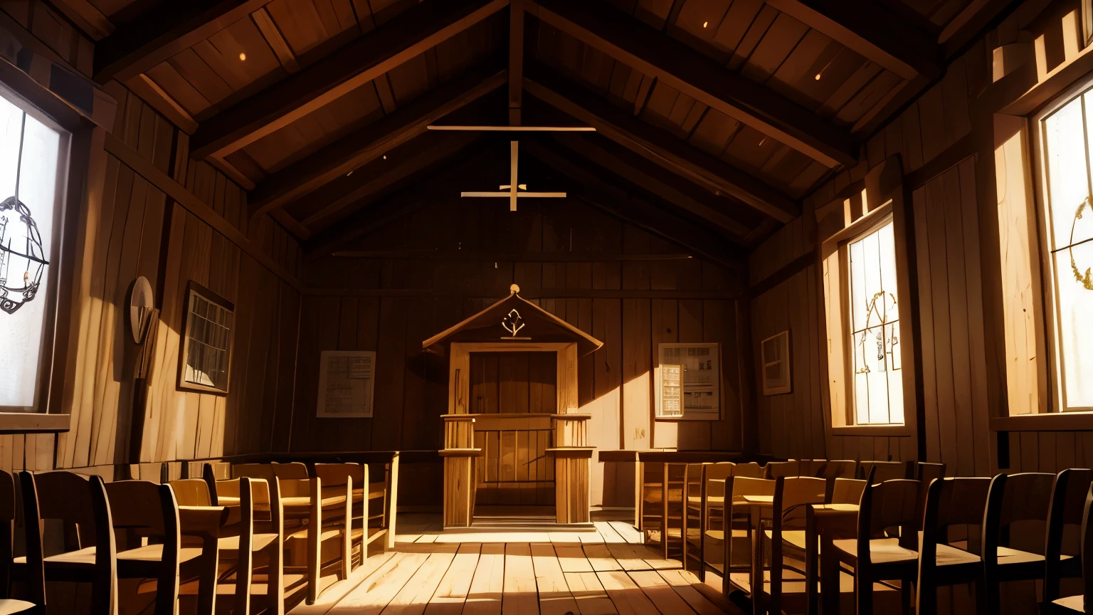 Wooden chapel, Old, completely made of wood, poor
