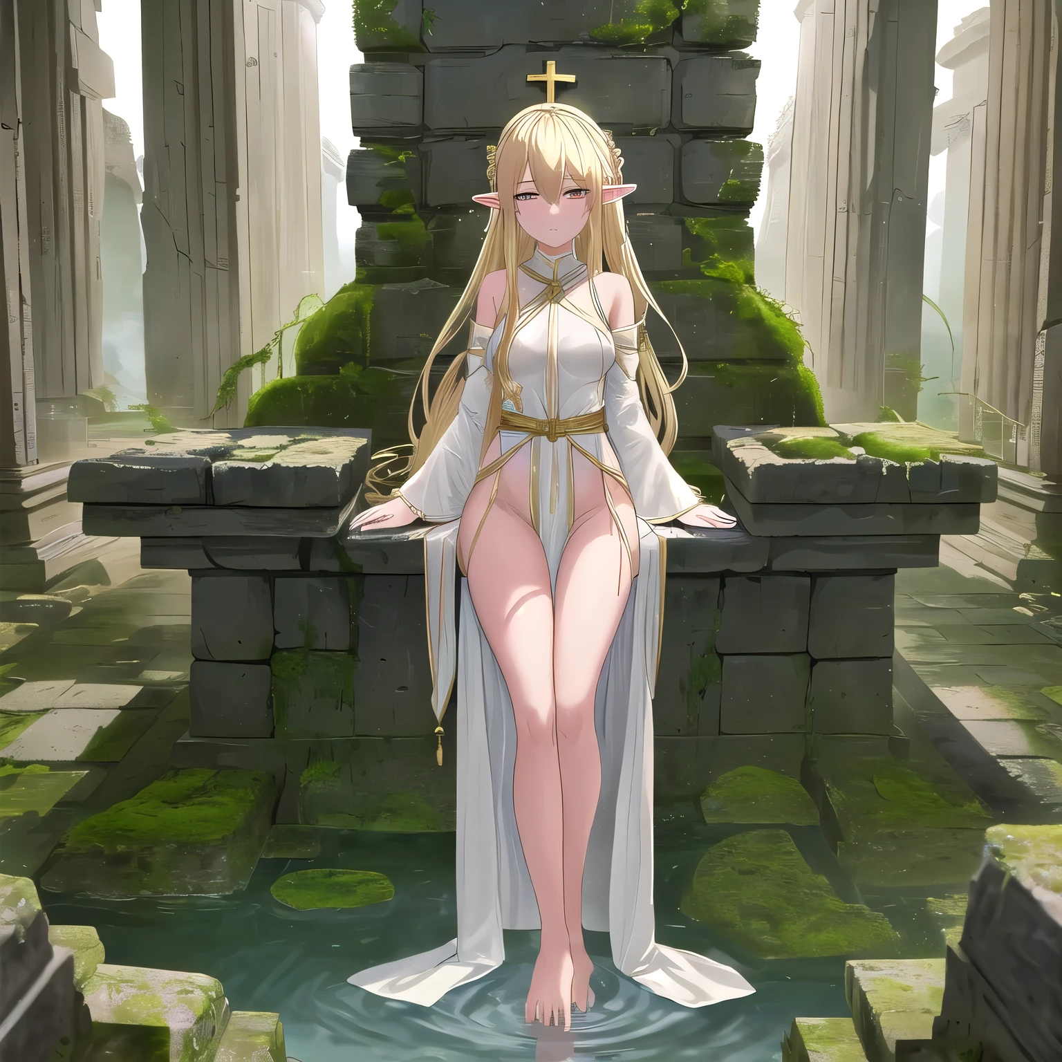 masterpiece,
highest quality,
Hermaphrodite Princess,
Big Breasts,
Blonde and beautiful face,
After taking a bath, she is wearing nothing.,
The penis is fully visible,
Full Body Shot,
Masterpiece.,