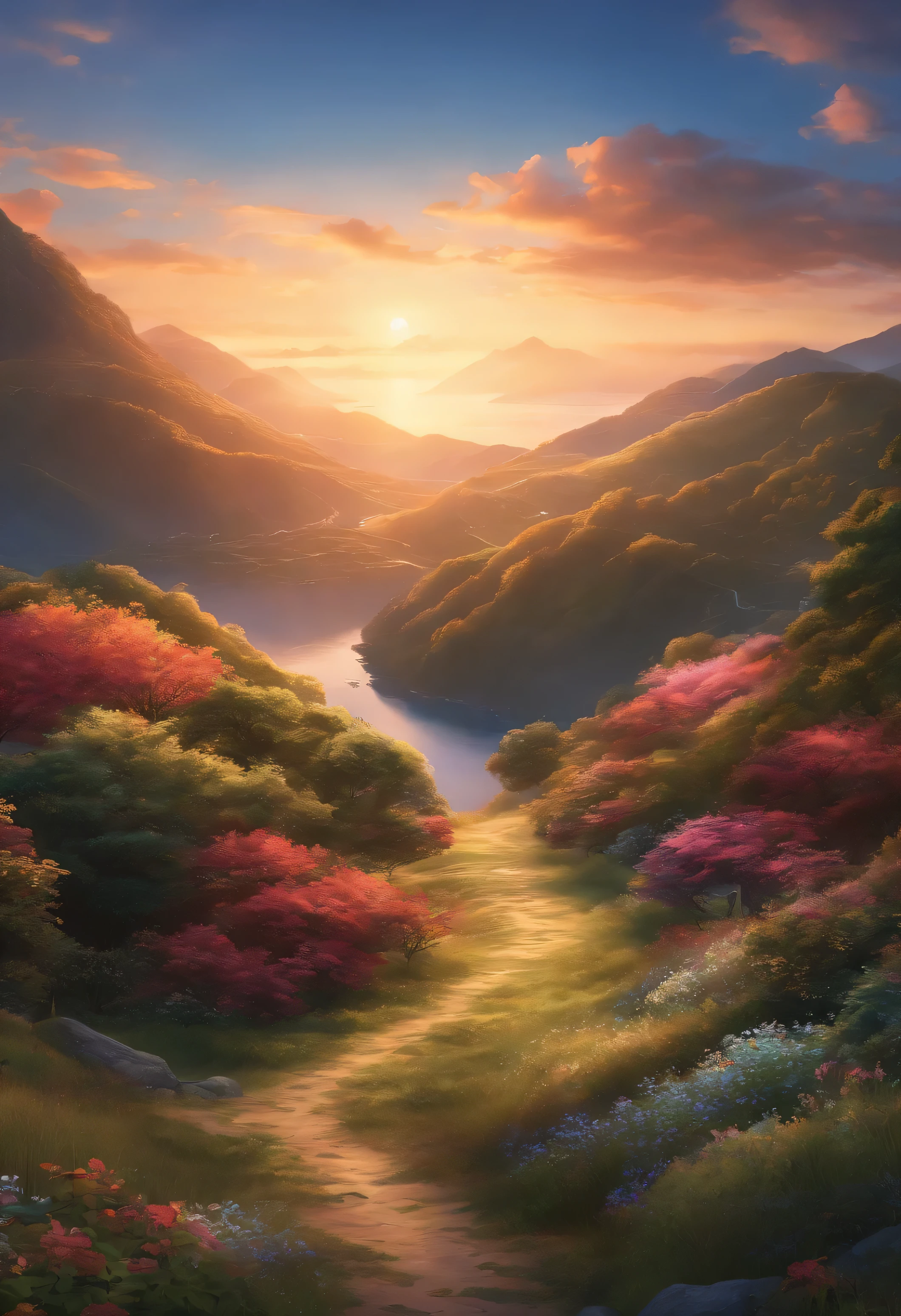 Abbildung Ihres Namens, 8k picture quality, beautiful landscape background, Taki und Mitsuba, in der Nacht