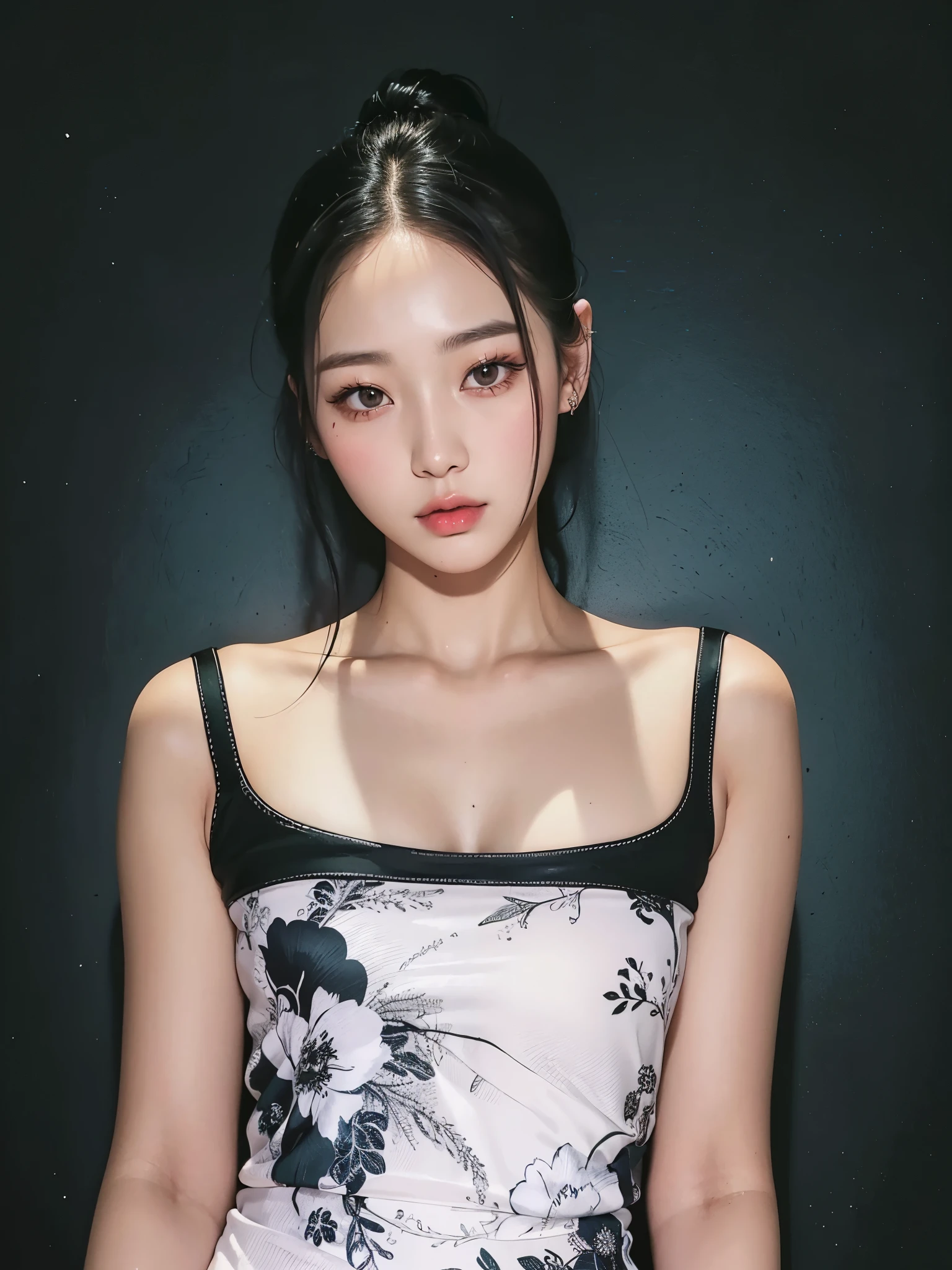 Un primer plano de una mujer con un vestido posando para una foto, hermosa mujer surcoreana, muchacha coreana, hermosa joven coreana, beautiful asian girl, hermosa joven coreana, foto de modelo chica delgada, modelo de moda femenina coreana, asian girl, Jinyoung Shin, asian features, ulzzang, heonhwa choe, jaeyeon nam, seson yoon