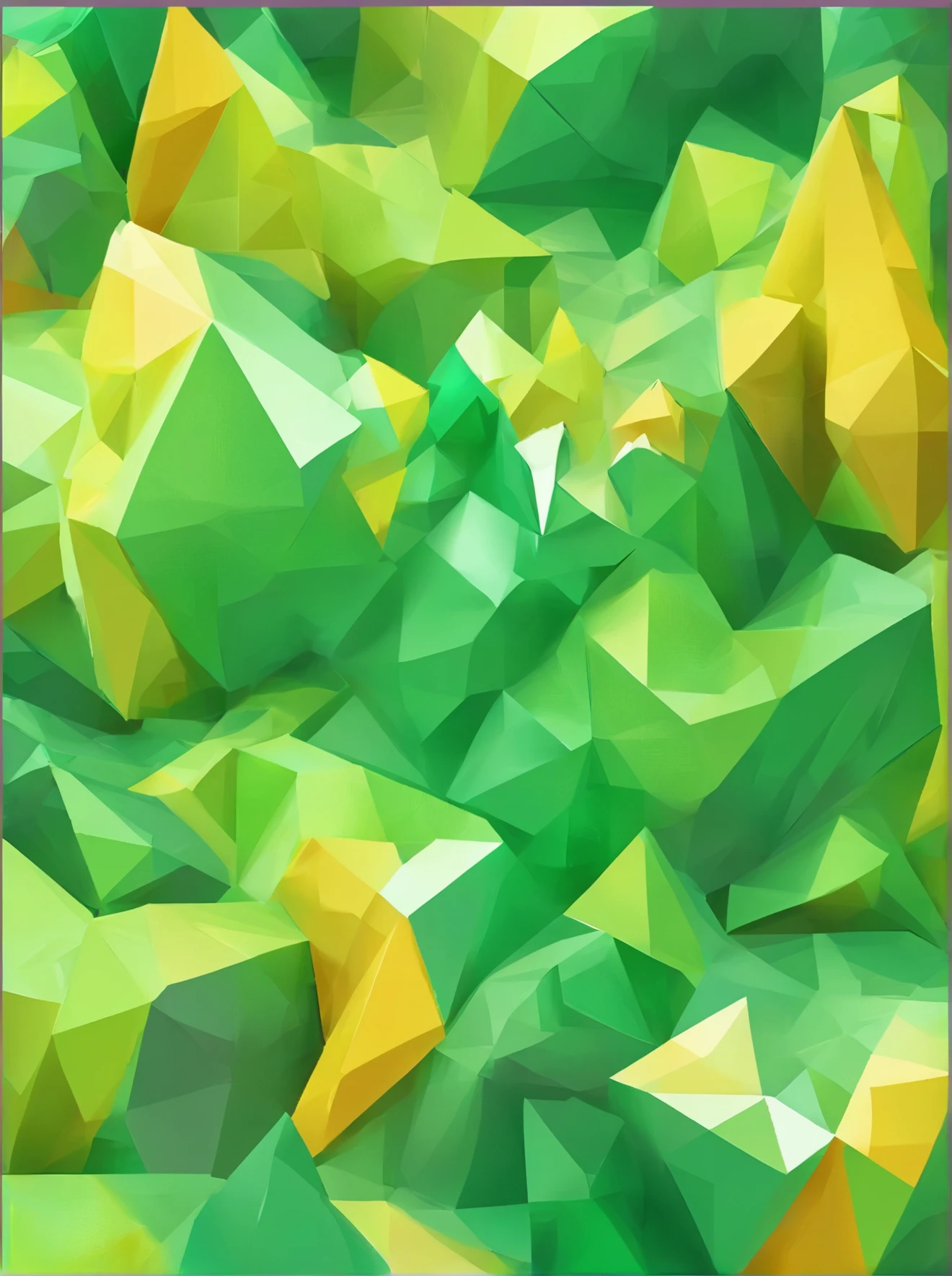 give me crystal backround with green and yellow colors
