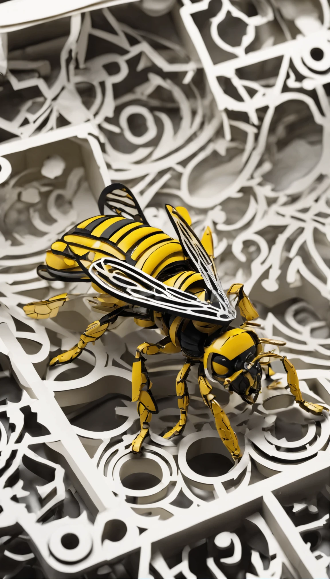 a yellowjacket bee cyborg