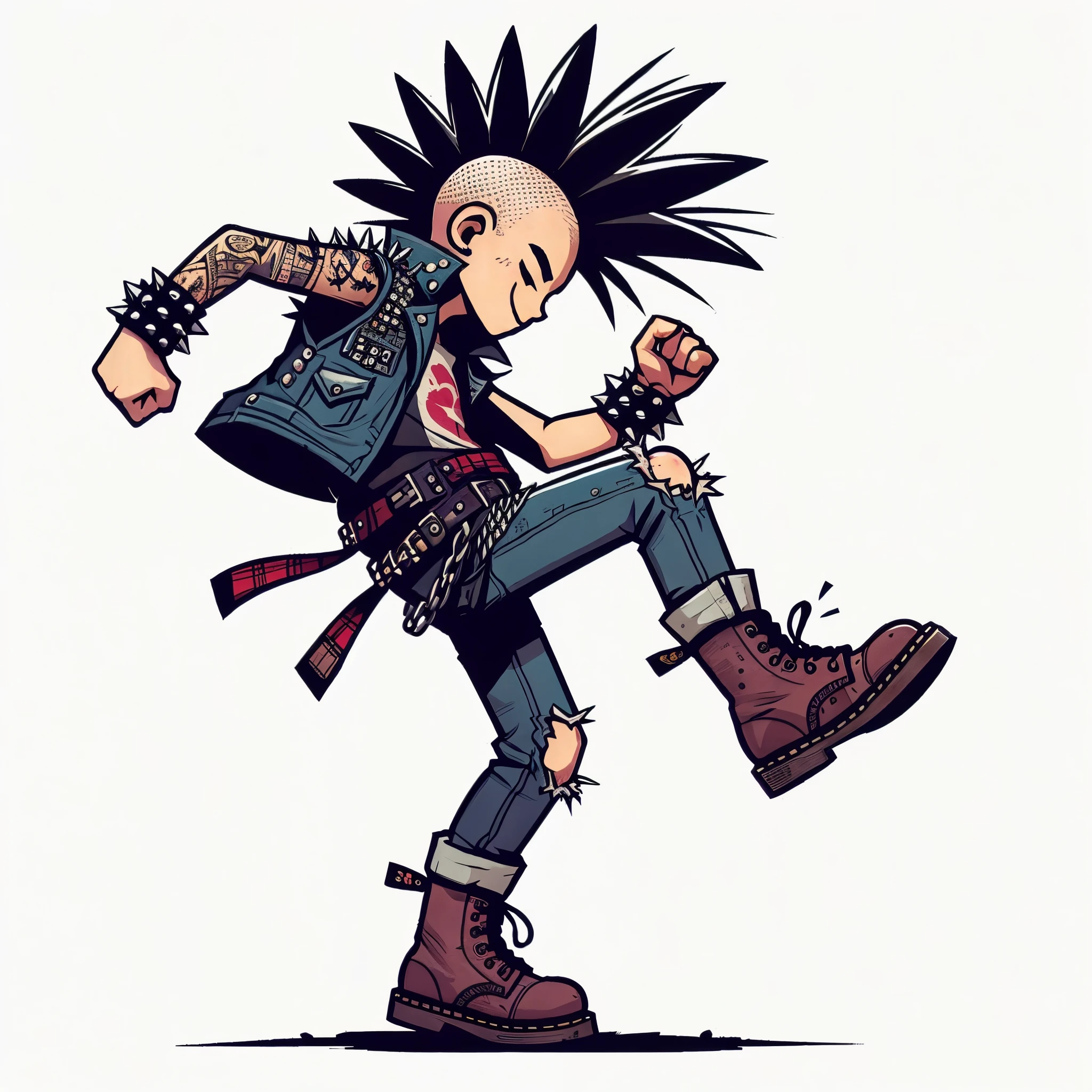 Punk dancing