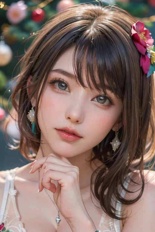 (masterpiece, best quality:1.3), (photorealistic:1.4), (RAW photo:1), (intricate detail, beautiful and aesthetic, fractal art, colorful, vivid colors:1.3), (cute, adorable), (depth of field:1.2), perfect female form, sunlight,
((curvy:0.8), glamorous, 1girl, high school student, (__thePromptBuilder_v18ChristmasUpdate/pose_erotic__), dynamic angle, {iridescet,|} {floral print,|} (__Flowers__ flowers:1.3) themed (beautiful __First Date__ {1::with Lace Trim|}:1.1) and same themed beautiful background mysterious shadows, bokeh), (skip a beat, smitten, crush), holding (jewelry, earrings), (__waifuGenerator_v15/composition__, close-up), 
elegant, (__thePromptBuilder_v18ChristmasUpdate/body_breast_size__), white and translucent skin, slender waist, cleavage, thigh gap, bangs, detailed beautiful face, (narrow face:1.4), (clear eyes:1.4), (no makeup), perfect body, perfect anatomy, nice hands, perfect hands, high quality fingers, detailed fingers, slim legs, perfect feet,
