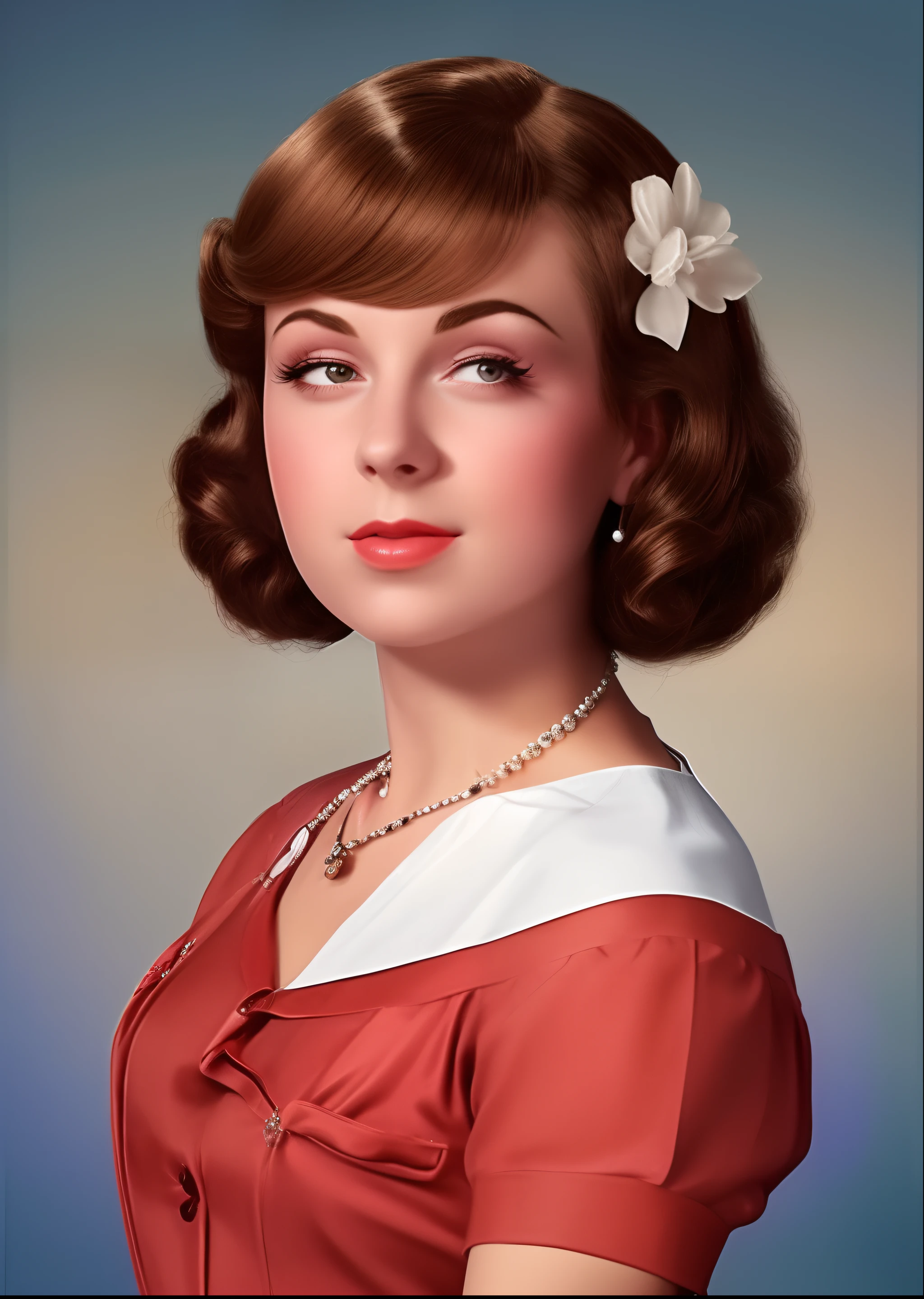 1950’s hairstyle, elegant