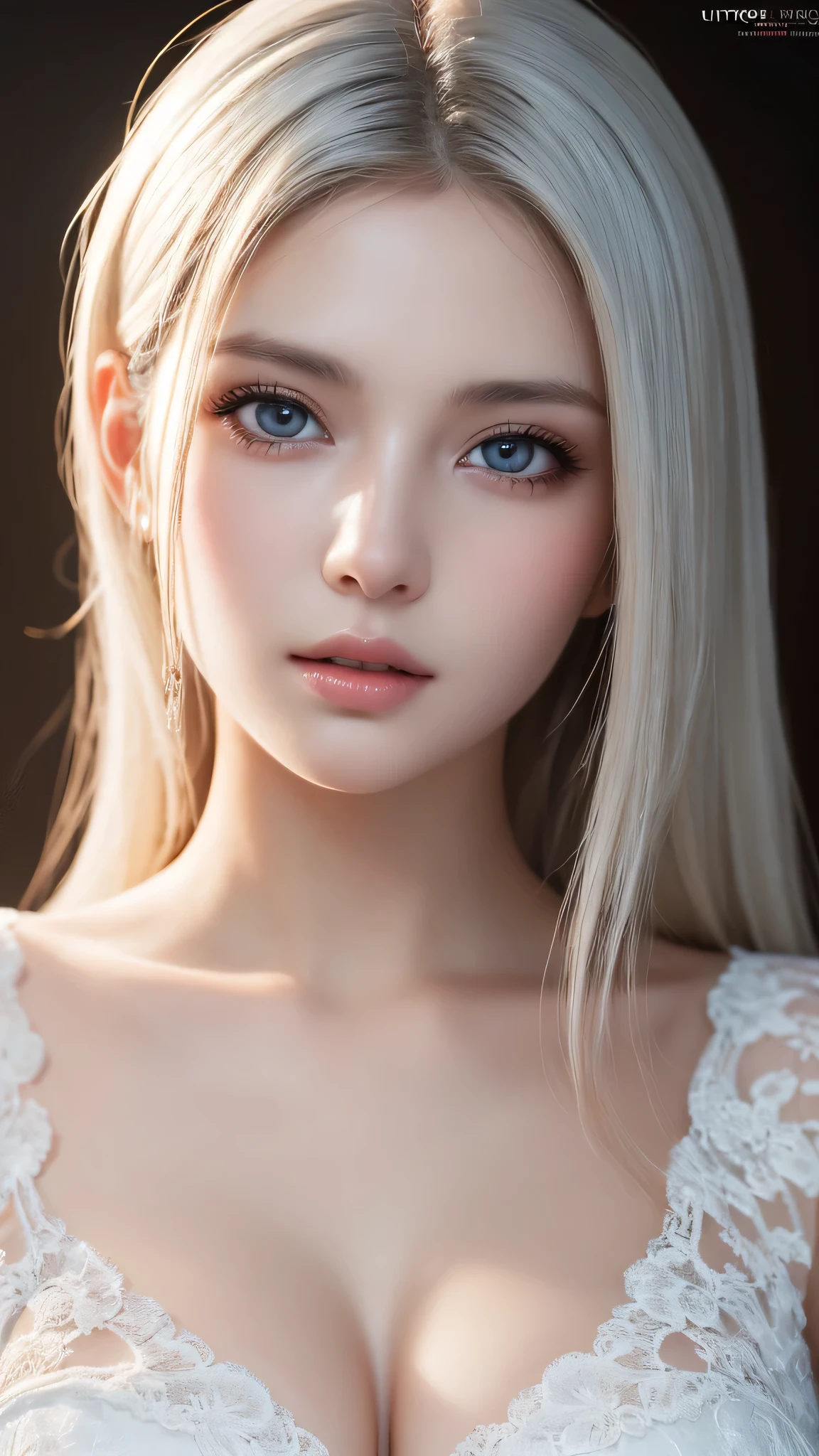 1 girl, (highest quality:1.4), (super detailed), (detailed light), (Highly detailed beautiful face), wonderful face and eyes, gray hair, Beautiful sheer lace details, beautiful breasts, nipple, Highly detailed CG integrated 8k wallpaper, High resolution raw color photos, professional photos, dynamic lighting, Depth of bounds written