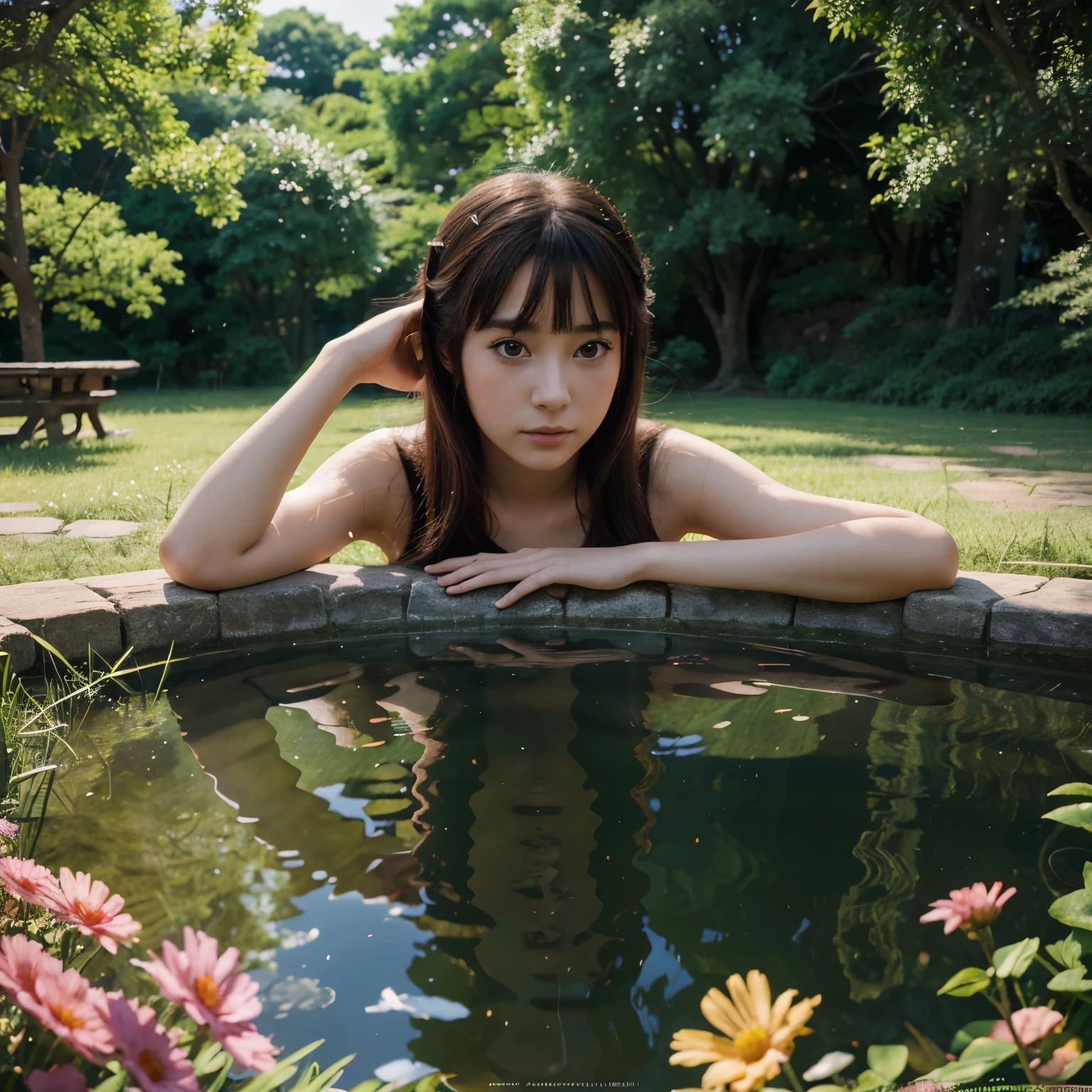 A most desirable princess, with vibrant colors, manga, Ghibli style, feeling of peace and tranquility, anime, ultra realistic 4k
