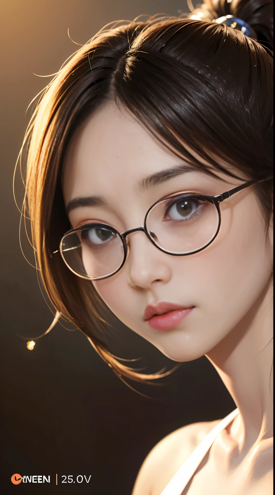 Are you okayですか、(best illustrations)、8k UHD resolution、intricate details、highest quality、realistic、Super detailed、best lighting、best shadows、soft lighting、Ultra HD、超realistic、Tyndall effect、Photoreal、(high detail skin:1.2)、 (intricate details, compensate, face to face with the children_v1:0.5), (Fine, beautiful and delicate face, Are you okay, beautiful and delicate eyes, perfectly proportioned face, high resolution skin, fine skin, Optimal ratio of 4 fingers and 1 thumb, arm under chest, お腹の下に赤く光るtattoo、wow wow, wide hips, smooth abdomen, thin and thin skin, __fashion__, __hair__:1.25)、Digital single-lens reflex camera、 不条理なrealistic作品: 1.3), (maximum resolution: 1.2), (Ultra HDTV: 1.2), cinematic light, fine eyes and skin, detailed facial features, , (sharp focus: 1.2), (focus on face:1.2),perfect style, beautiful face, acura, anatomically correct, Highly detailed face and skin texture, fine eyes, double eyelid, thin eyebrows, glitter eyeliner: 1 natural cheeks, Glossy skin, Fair skin: 1.2, (glossy lips: 1.4),(embarrassed look: 1.2),Highly detailed face and skin texture, fine eyes, double eyelid, natural cheeks, glossy lips: 1.4,exposed cleavage、Bewitching。、attractive、Chest emphasis、((((giant glasses, otaku glasses, thick glasses, round glasses)))),The long-haired、Braid hair、Ponytail distortion、, Ponytail with a bow tied at the back of the hair, huge solemn expression、body up、Big breasts emphasis, super tight chest, 豊胸hand術, The chest is very large and round,tight waist、 meet beautiful girls, looking at girl'body of, in the dark、bat wings,(((小さなdevilの角)))、(devil'tail of)、(detailed spooky background:0.8)、Long grey hair,emits eerie demonic flames,Lu Guoguang,green flash particles, magic、火炎magic、Flares up violently、swirling explosion, angelic halo, Dazzling gold and orange shine, Dramatic composition details), synchrotron radiation, Powerful light area, (magicのシンボルが鎧に輝く:1.3), (magicの魔力が彼女の周囲に渦巻いていた:1.3), Long white hair waving in the wind in every detail, (intense expression:1.1), (Its light is、Highlighting her dominance and rebirth behind the scenes:1.4), (Wisdom and Rebirth:1.2), (Strong stance:1.2), (Overwhelming mystical power:1.2), (きらめくSweat:1.1),(The contrast between silver and gold:1.3),elegant glitter dark&mysterious version, very beautiful and shining eyes、Arms tied with rough ropes、girl hanging from the ceiling、Sweat、ロープが彼女body ofを縛った、wet body、Aranawa that bites into the crotch、股間からは大量body of液が流れ出す.、The tower is good、wet white underwear、One leg is suspended above by a coarse rope、tied up with a rope、tightly tied、tie one'hand、Hanging in shackles、tattoo, gem