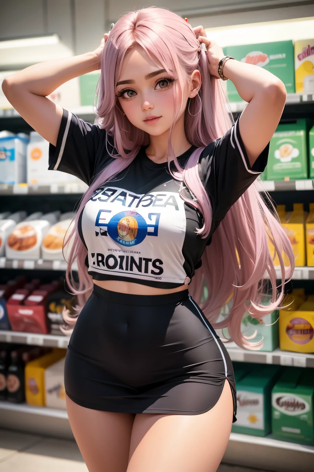 En Nueva York, cuadrado del tiempo, una mujer hermosa, 25 years, Por lo general, se la retrata como femenina., con grandes ojos azules, pelo largo rosa oscuro, vestido ajustado, y botas blancas altas. He also wears gloves, (only one girl: 1.4), (athletic body: 1.4), (pechos colgantes: 1.3), (pechos llenos: 1.10), (realism: 1.5), (Realisitc: 1.4), (Absurdo: 1.4) , 8k, ultra detallado, Mujer hermosa detallada, una joven, (Mirando al espectador: 1.2),