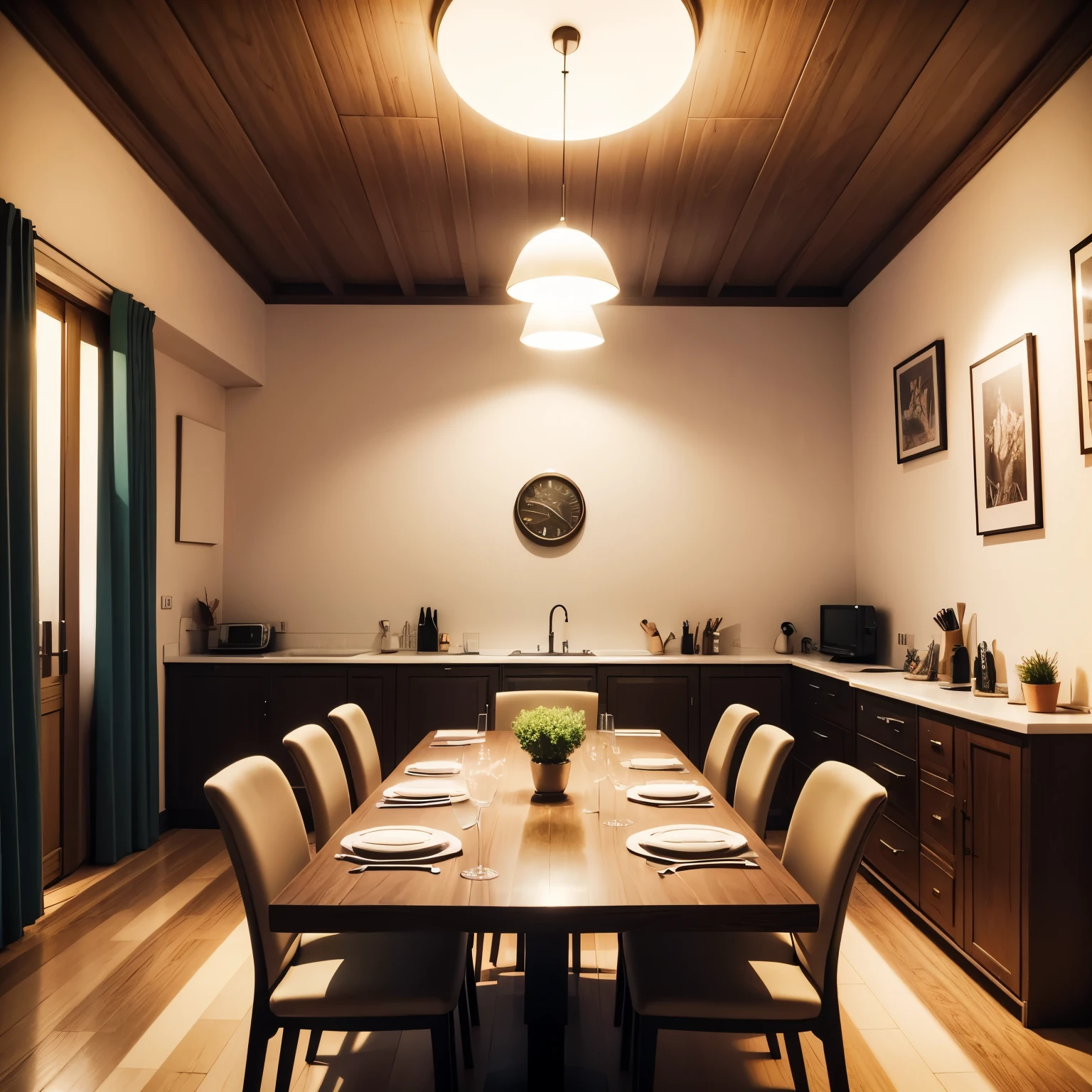 Sala de jantar moderna