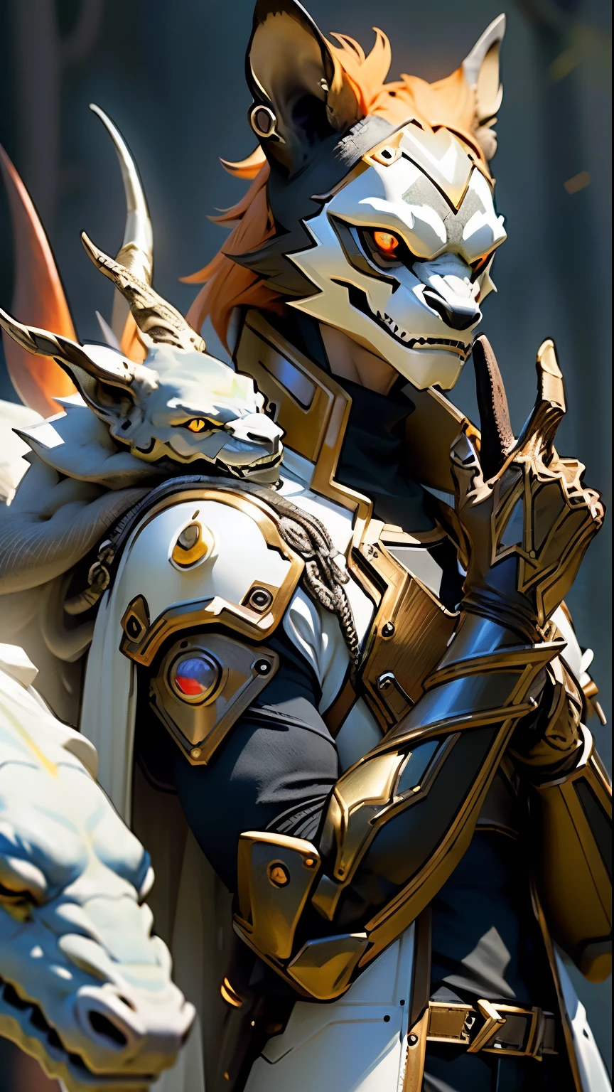 (diverse creatures, mythpunk style, fantastical, high quality),(best quality,highres:1.2),(mythpunk:1.1),(fantastical:1.1),(diverse creatures:1.1),(vivid colors),(sharp focus), humanoide, menos bestial, more human but with animalistic features, muito efeito de luz e poderes.