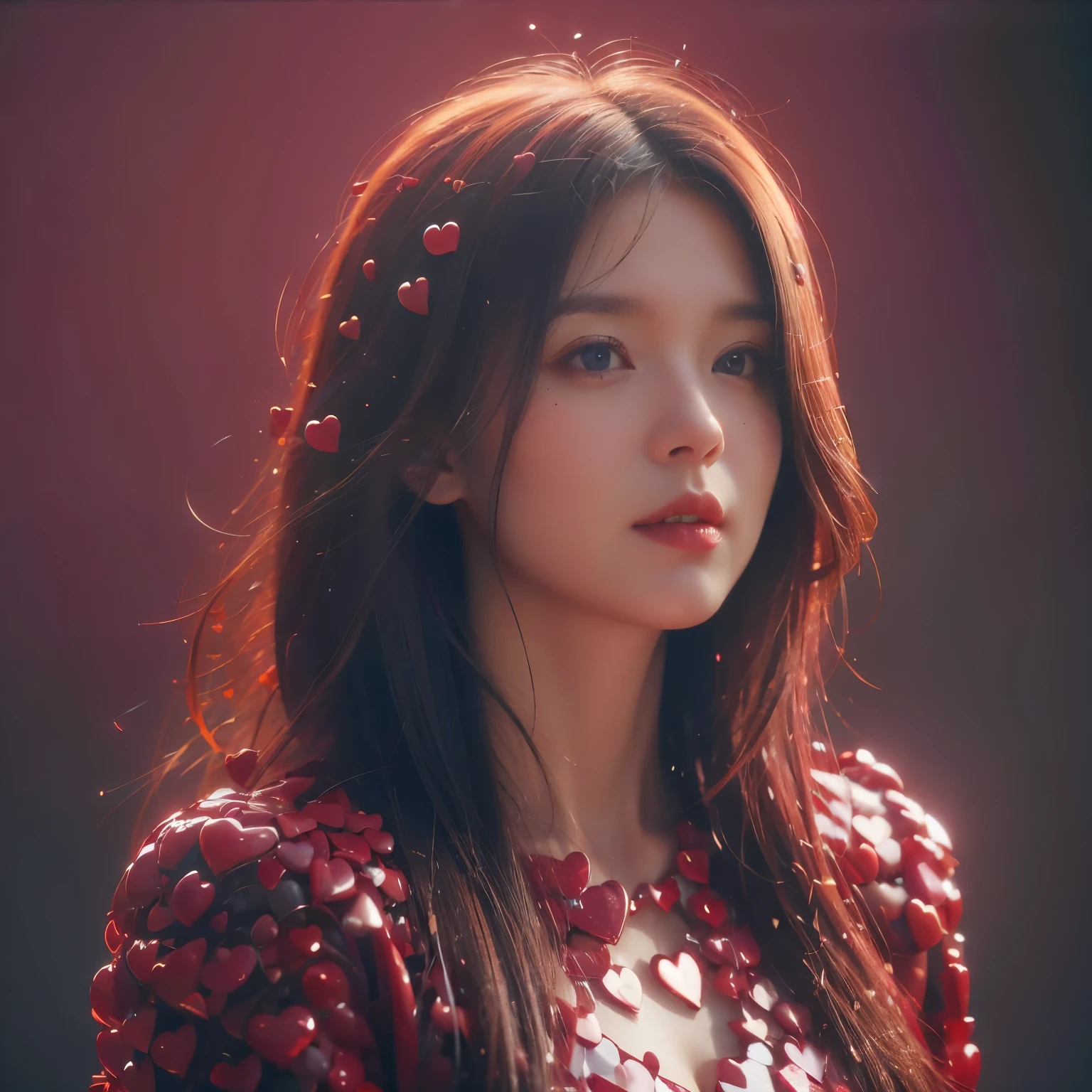 ((heartworld)),(best quality,4k,8k,highres,masterpiece:1.2),ultra-detailed,(realistic,photorealistic,photo-realistic:1.37),beautifully painted,dreamlike,dynamic colors,shimmering effects,happiness,1girl