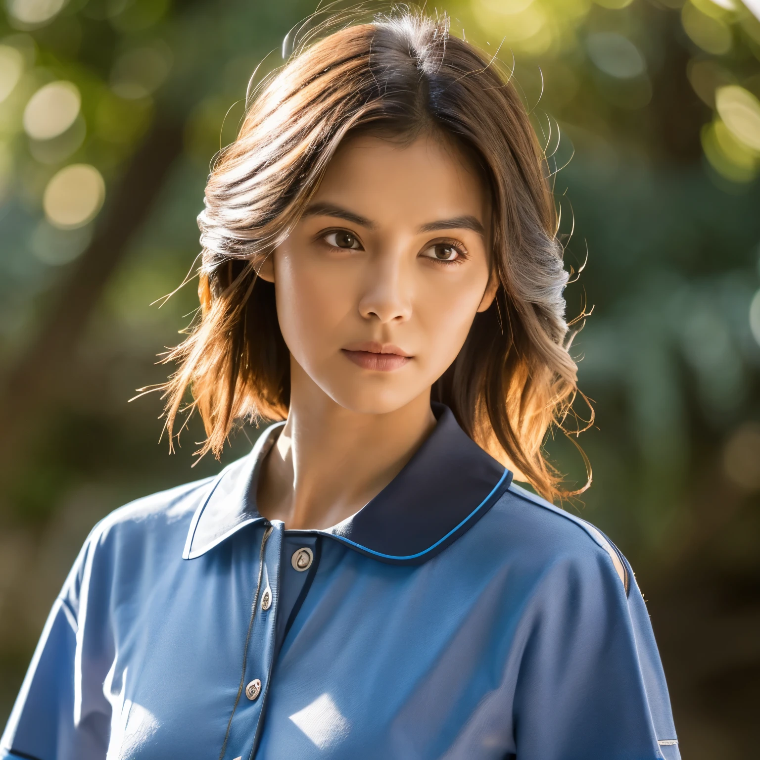 (en 8K, de primera calidad, masterpiece:1.2), (realista, Fotorrealista:1.37), Ultra detallado, Luz solar natural, senos medianos, puedo ver el escote, 1 personas, 25 year old woman, Pelo oscuro, Colgantes, pantalones cortos rotos, Camisa de punto ligero con cuello en V, At the time of execution, cara y piel extremadamente detalladas, Un ojo detallado, cara y piel extremadamente detalladas