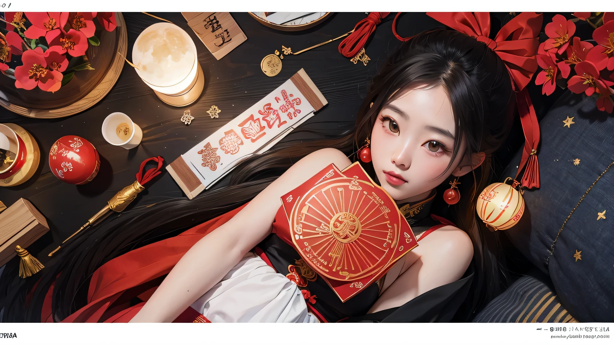 Lunar New Year's eve,art,Layout
