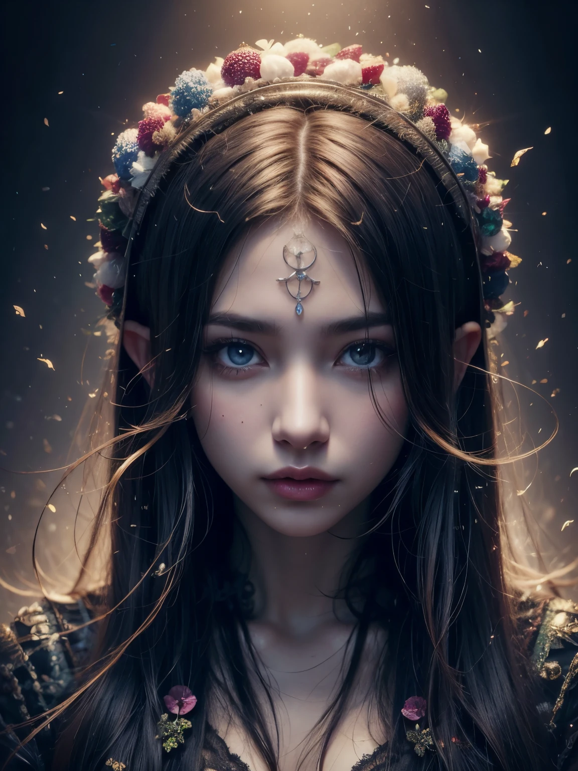 (Best quality, 4k, High-resolution, Masterpiece:1.2), Ultra-detailed, Realistic, Radiant lighting, Epoch Elves, Portraits, Fantastical colors, Fine art, Ethereal beings, Dreamlike, Whimsical creatures, Detailed facial features, Glowing eyes, Elven beauties, Ethereal glow, Mythical creatures, Harmonious composition, Dazzling colors, Stunning visual effects, Otherworldly appearance, Mesmerizing artistry, 