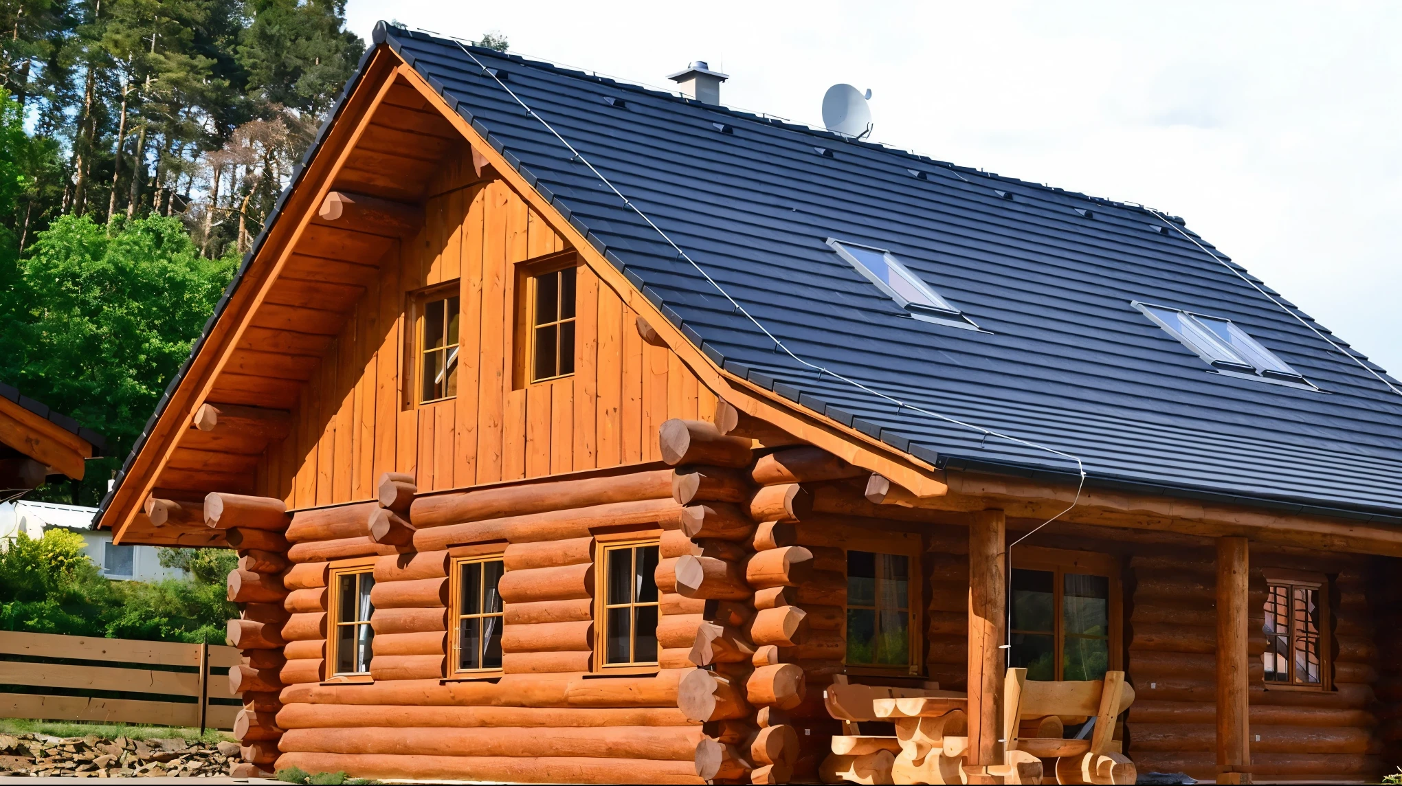 Place this house in the forest and create a nice nature around it.