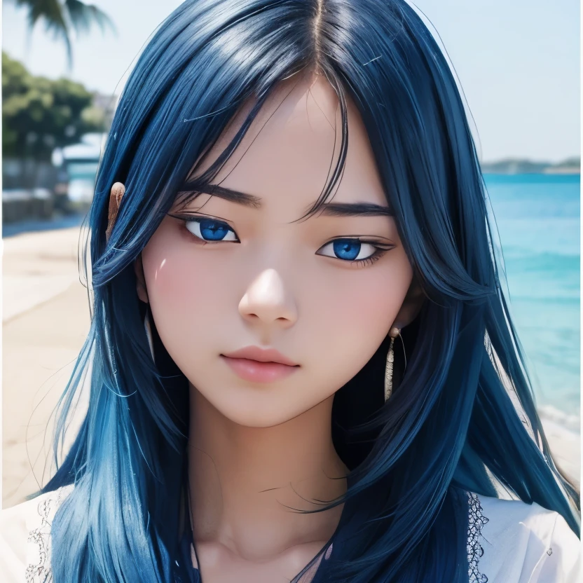  2D Beautiful Girl，The color is as shown in the picture，Blue，True blue，Ash