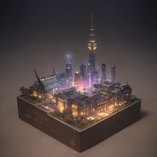 Lunar soil小写实模型, (bifurcation, original photo, best quality, masterpiece:1.4),Steampunk Cyberpunk 1820 City,(CyberpunkLunar soil light:1.3), Lunar soil (related to land),(in a small nature box:1.3),Isometric, small nature, landscape on foundation,landscape,
