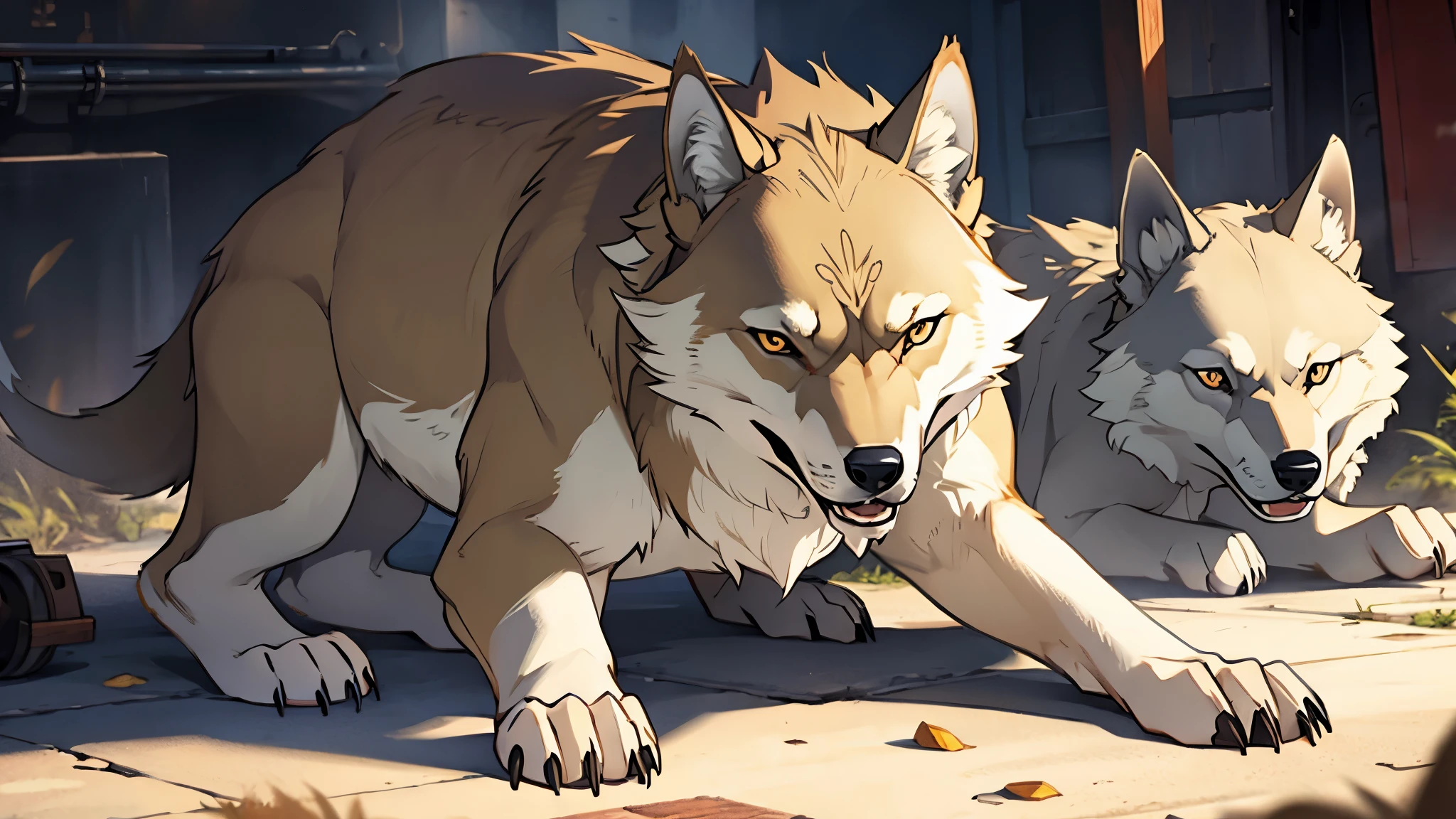 beige wolf