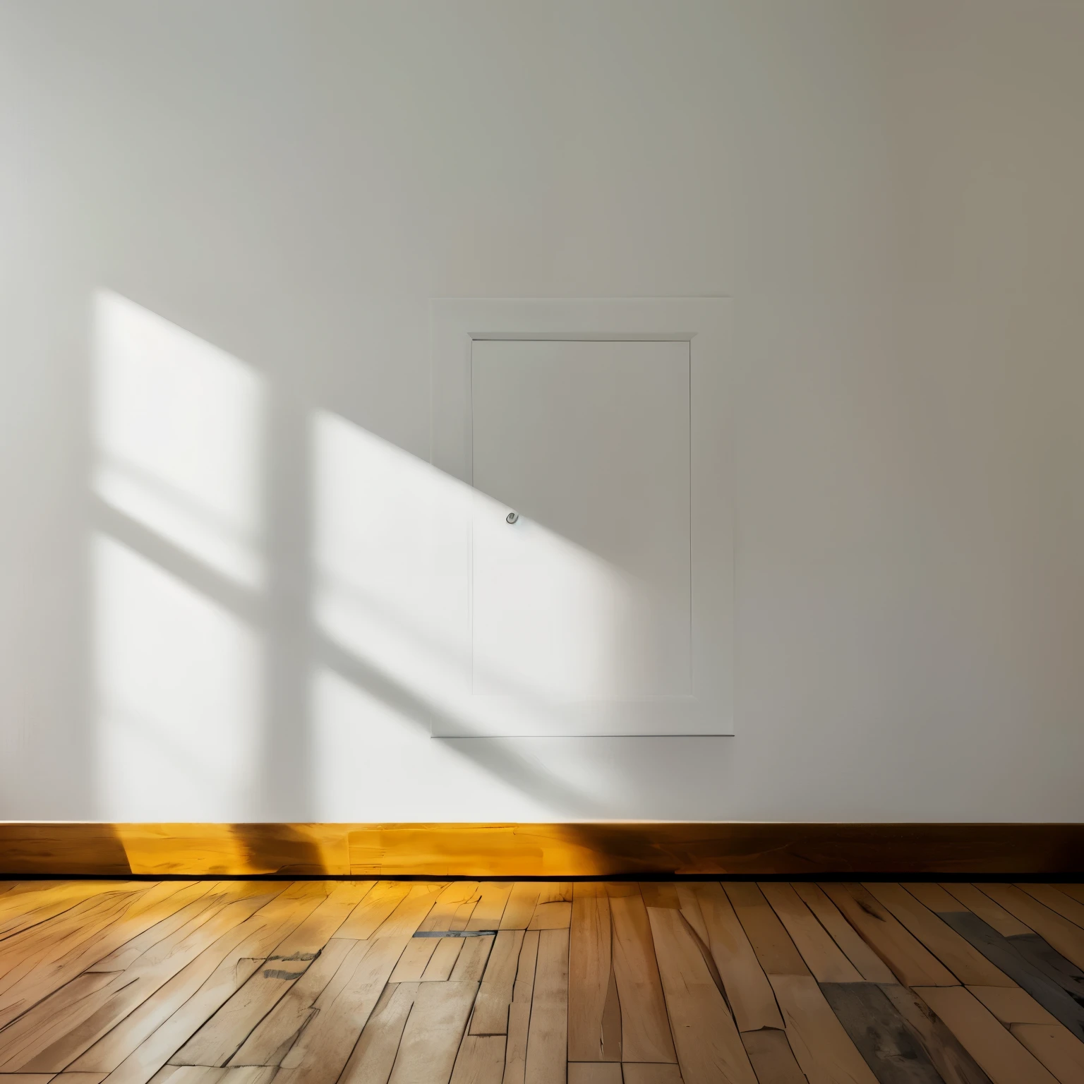 there is a white door in a white room with a wooden floor, in the middle of an empty room, sitting in an empty white room, empty room, empty white room, natural light in room, white walls, bright daylight indoor photo, interior white wall, sparse room, minimalist environment, minimalist photorealist, an empty liminal space, empty space, empty floor.