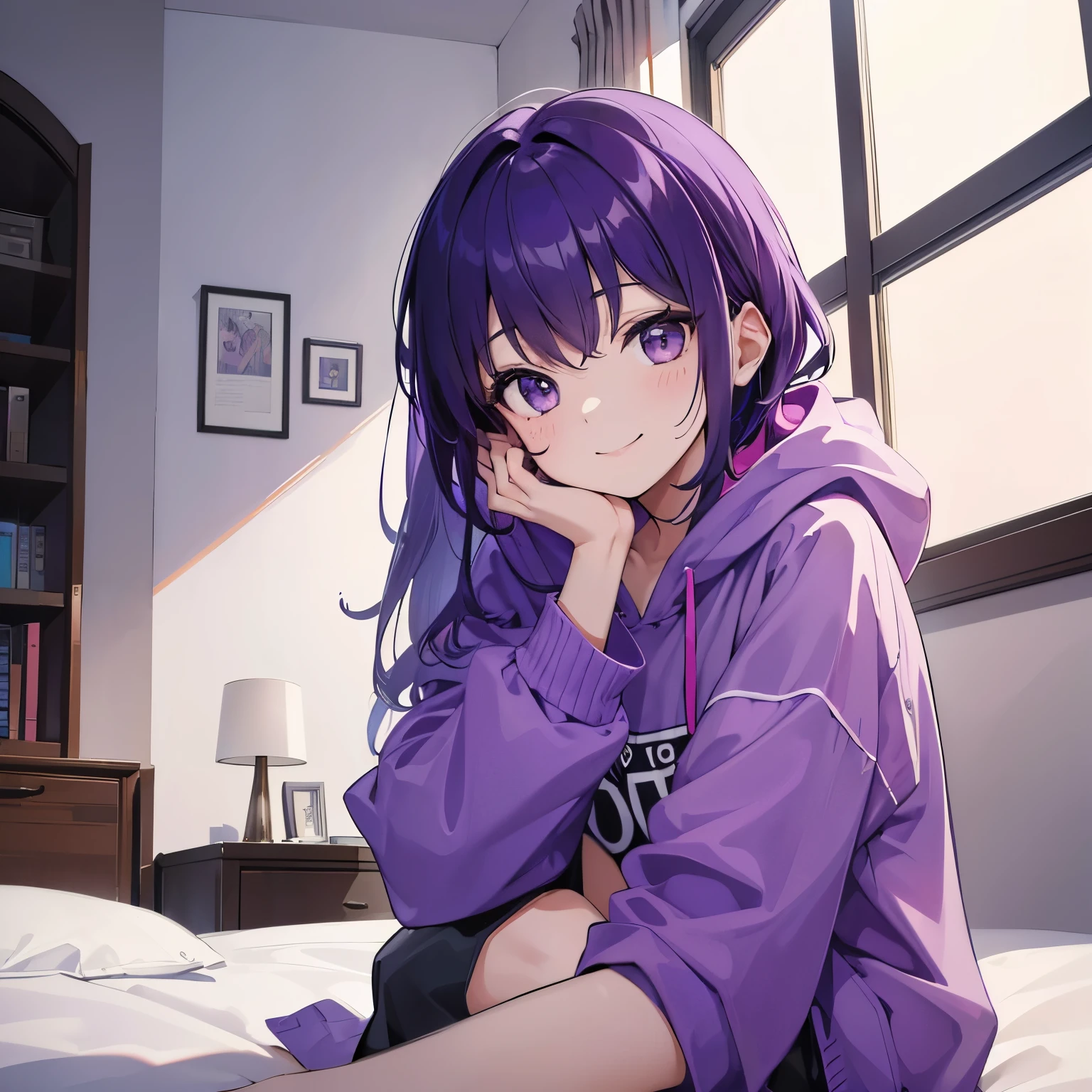 On the sofa、I can see her panties、M-shaped legs、M-shaped legs、M-shaped legs、Crouching、、I can see her panties、Blushing、Feeling embarrassed、、Semi-long hair、
