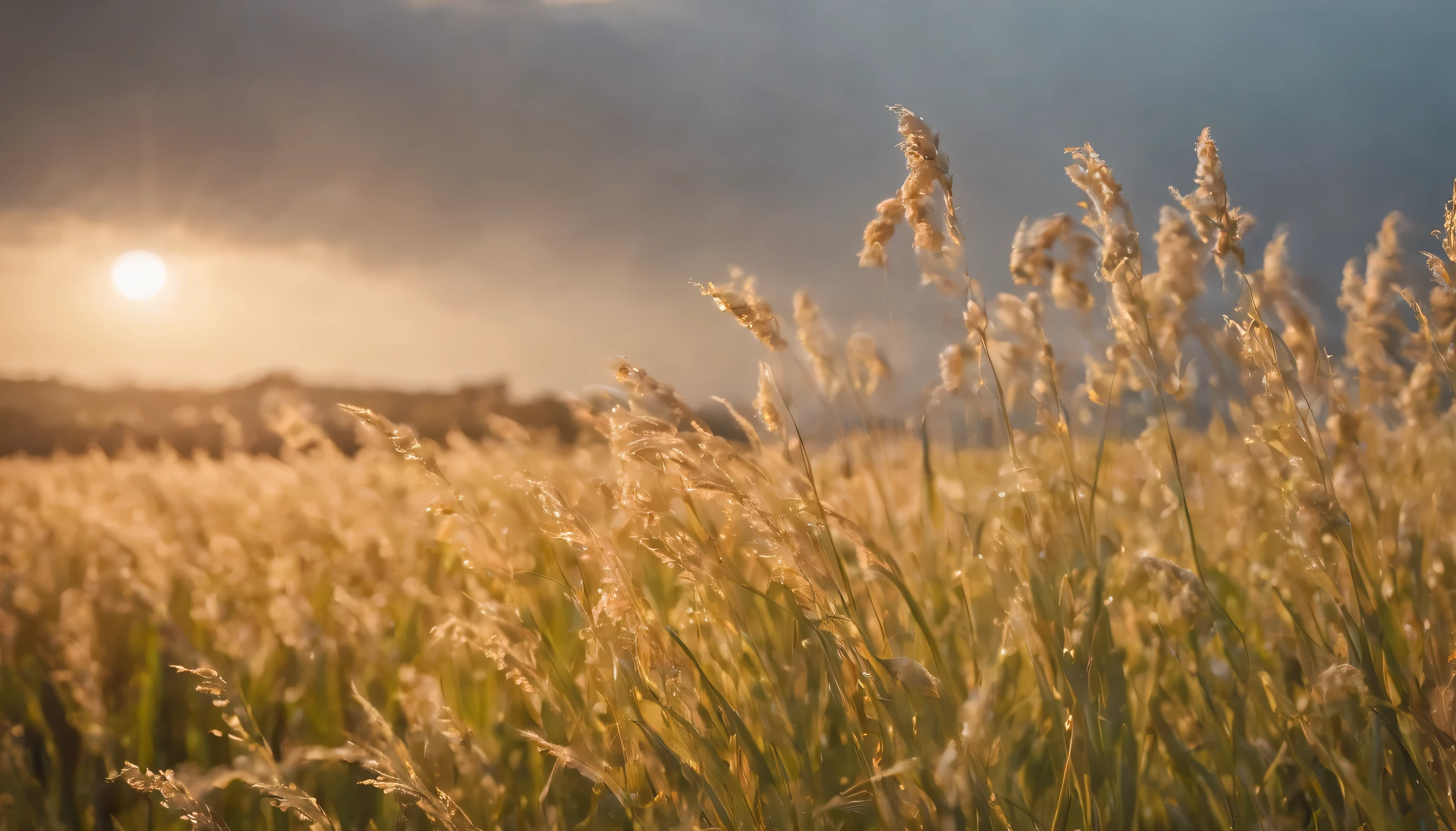 (Highly detailed CG Unity 8K wallpaper、masterpiece、highest quality、Super detailed)、(best lighting、best shadow、very delicate and beautiful)、highest quality、8K、Detailed facial depiction、masterpiece、highest quality、clear image quality、
cold々beautiful but beautiful、Please take a photo of the withered rice ears..。