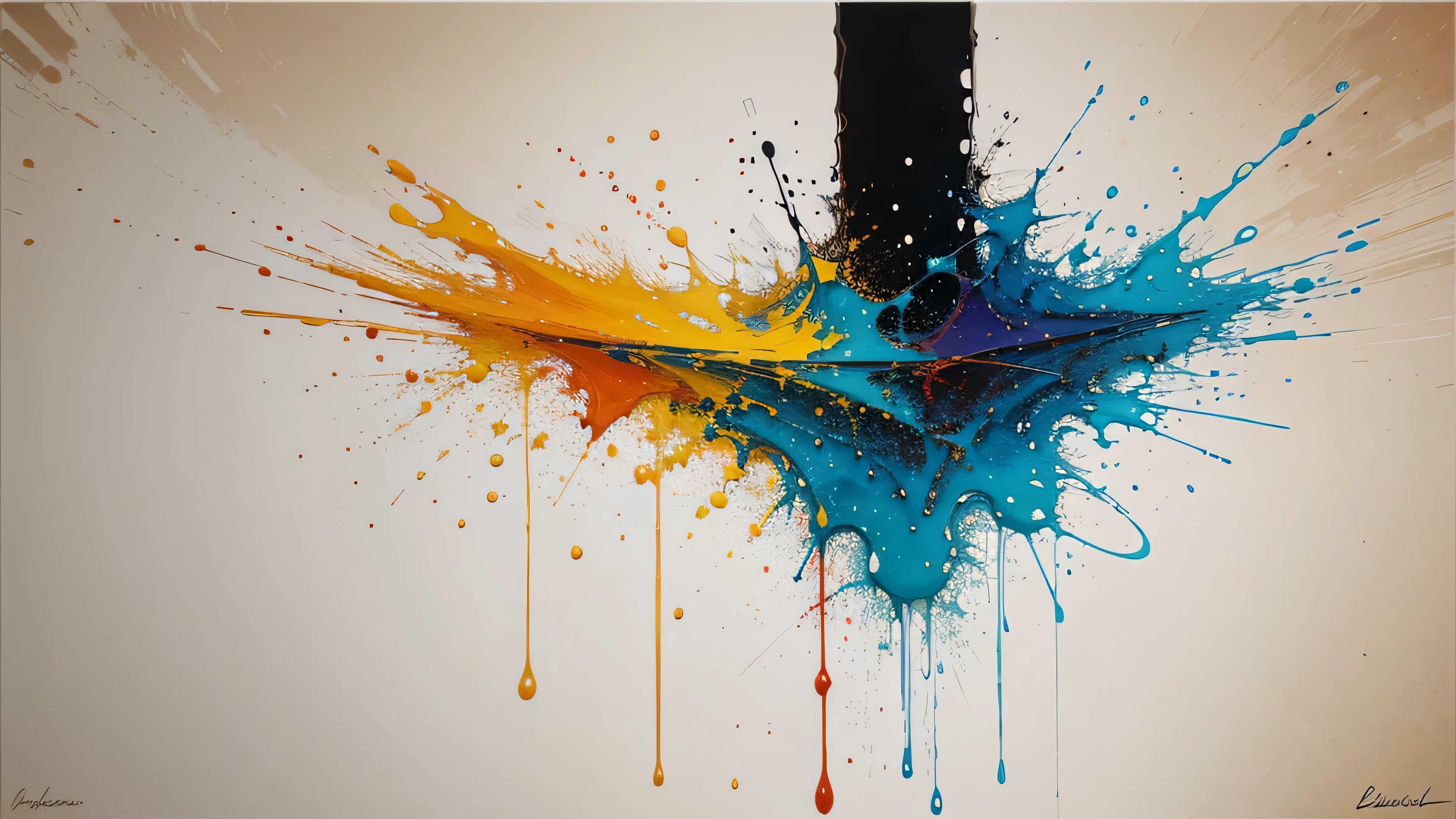 abstract painting splash 