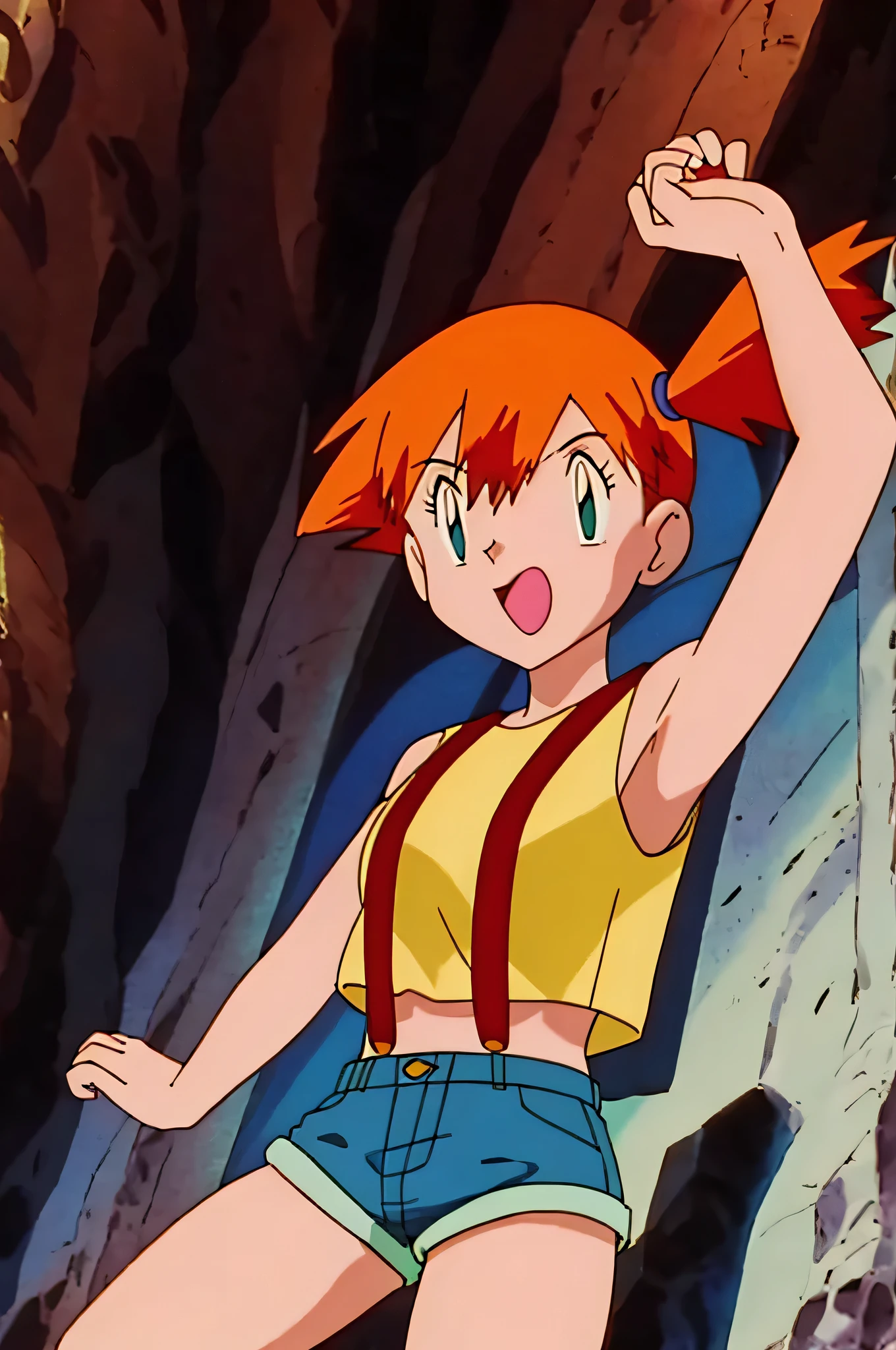 (masterpiece), best quality, expressive eyes, perfect face, Misty from Pokemon mini skirt, 30 year old women seductive body, small breasts , feminine figure body in white small dress, beautiful expressive eyes , scar on chest, 4k backlighting smirky face full sexy body showing sexy booty, in backpose, backwards, show her booty, nice ass. (booty) wind lifting her skirt, show booty in thong, first plane of booty, (IN BACK POSE) mini white skirt,1girl, misty (pokemon)