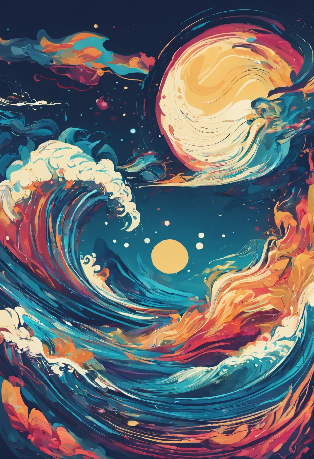 Lassen style ocean in space