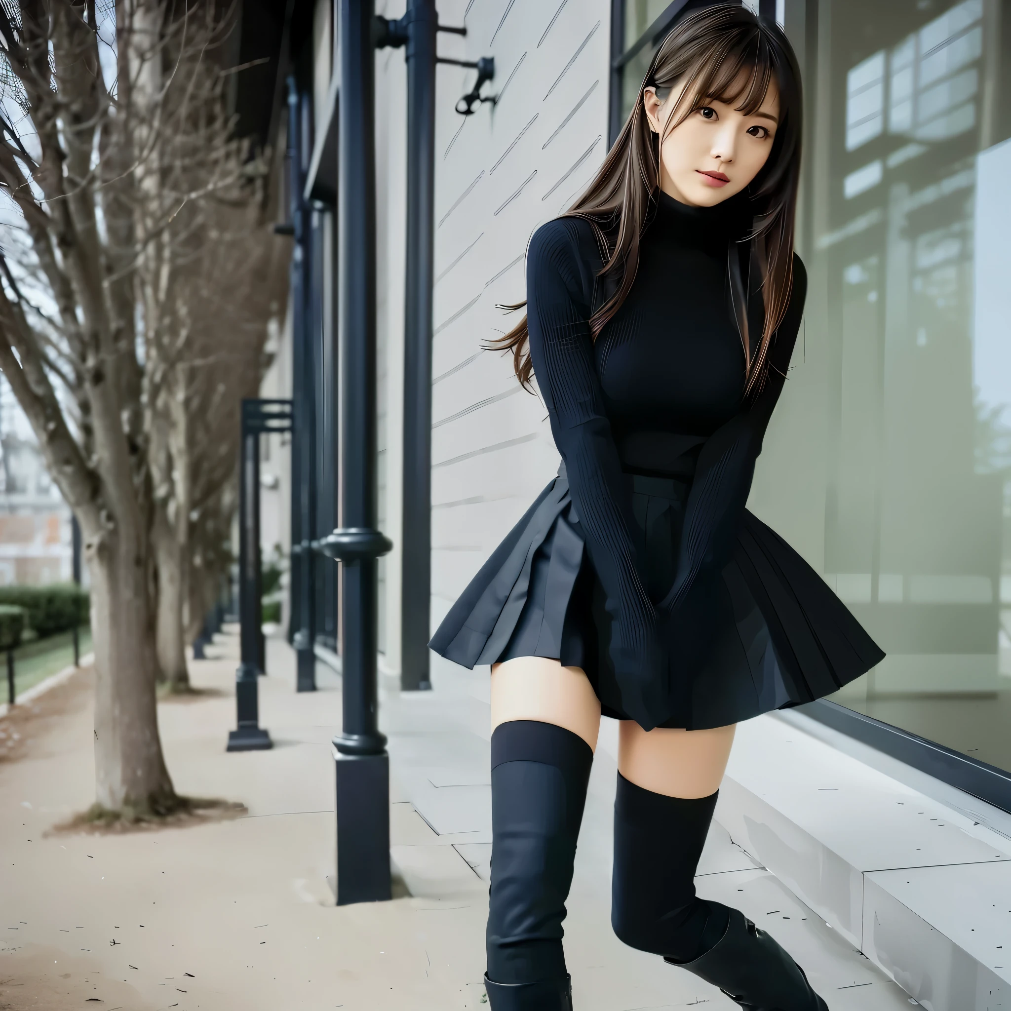 black boots