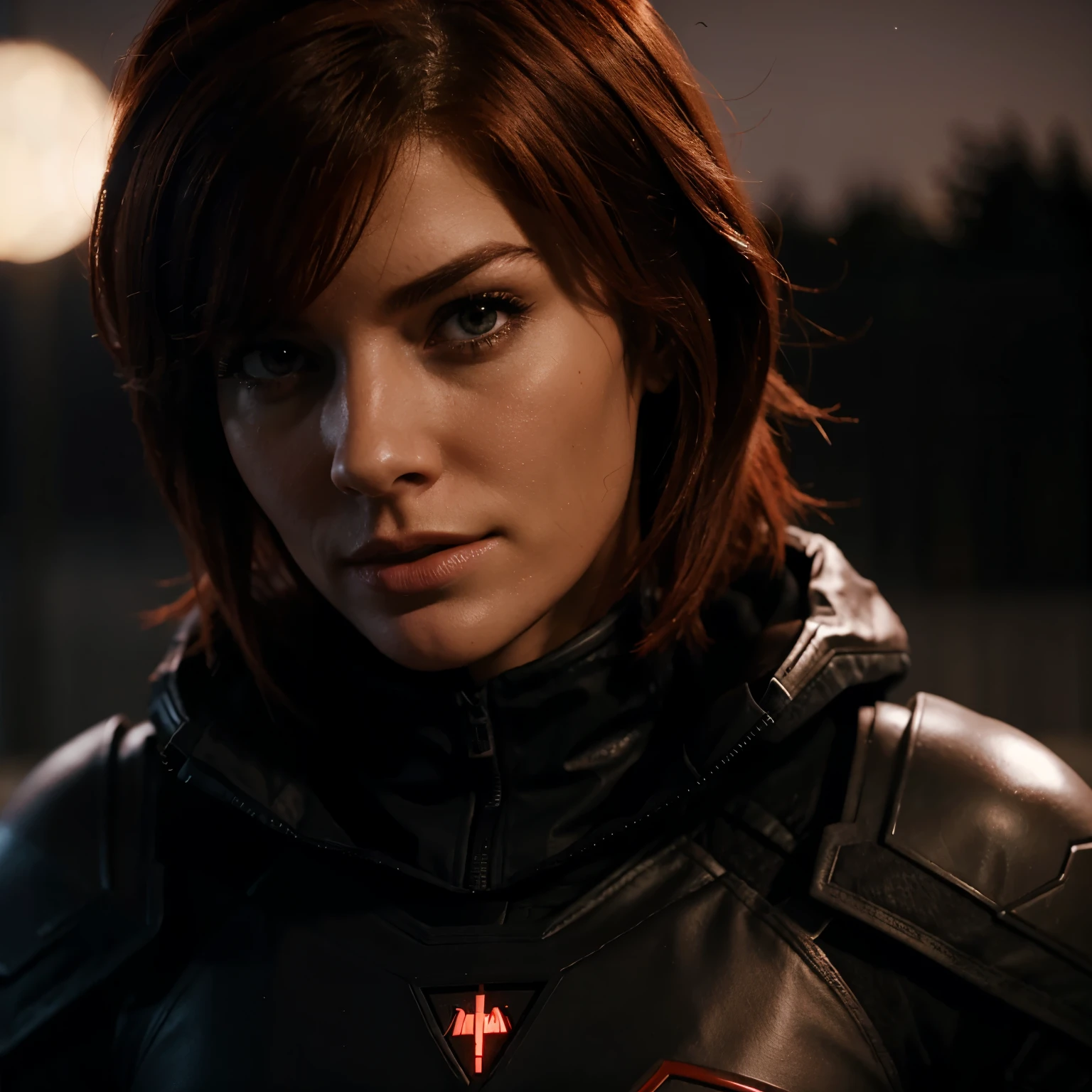 Red femshep night time