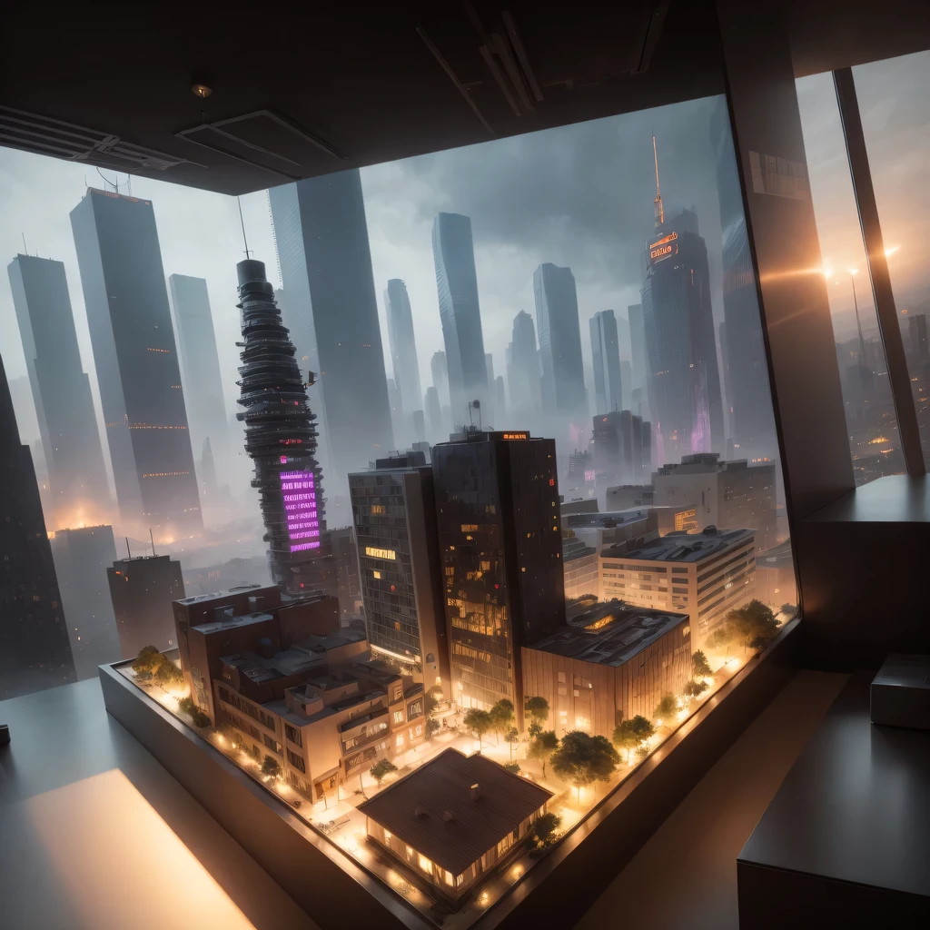 Lunar soil小写实模型, (bifurcation, original photo, best quality, masterpiece:1.4),SteampunkCyberpunk6820 City,(CyberpunkLunar soil light:1.3), Lunar soil (related to land),(in a small nature box:1.3),Isometric, small nature, landscape on foundation,landscape,