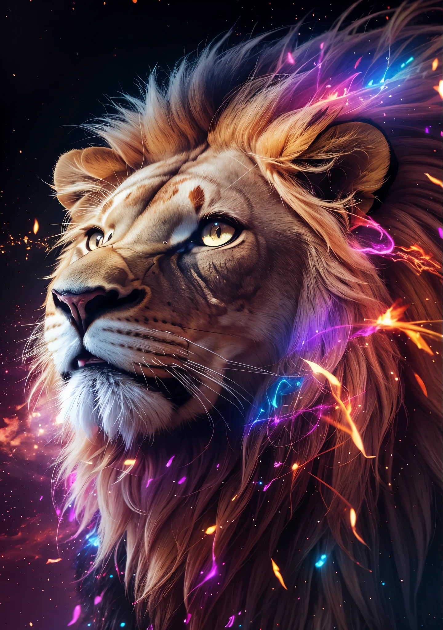 Lion, Divine Lion, naturais, Natureza, Natureza, Linda, renderizado, fotorrealista, UltraHD, 4k, texturasdetalhadas, thunders, sombras detalhadas, cores detalhadas, por do sol, sol se pondo, Sunset, Natureza Linda, Great Divine, por do sol, contraste detalhado, contraste realista, high resolution, cores detalhadas, fogo, eletricidade, divina criatura, 8k, Detailed Realistic, 16K, 8K, HD, contraste detalhado, contraste realista, high resolution, cores detalhadas, fogo, eletricidade, divina criatura, 8k, Detailed Realistic, Elegante, 