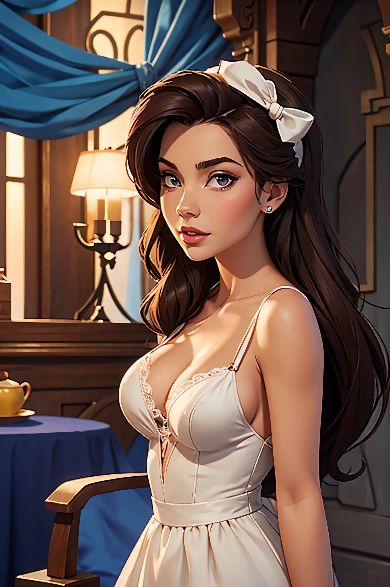 sexy beauty and the beast, belle, disney,

