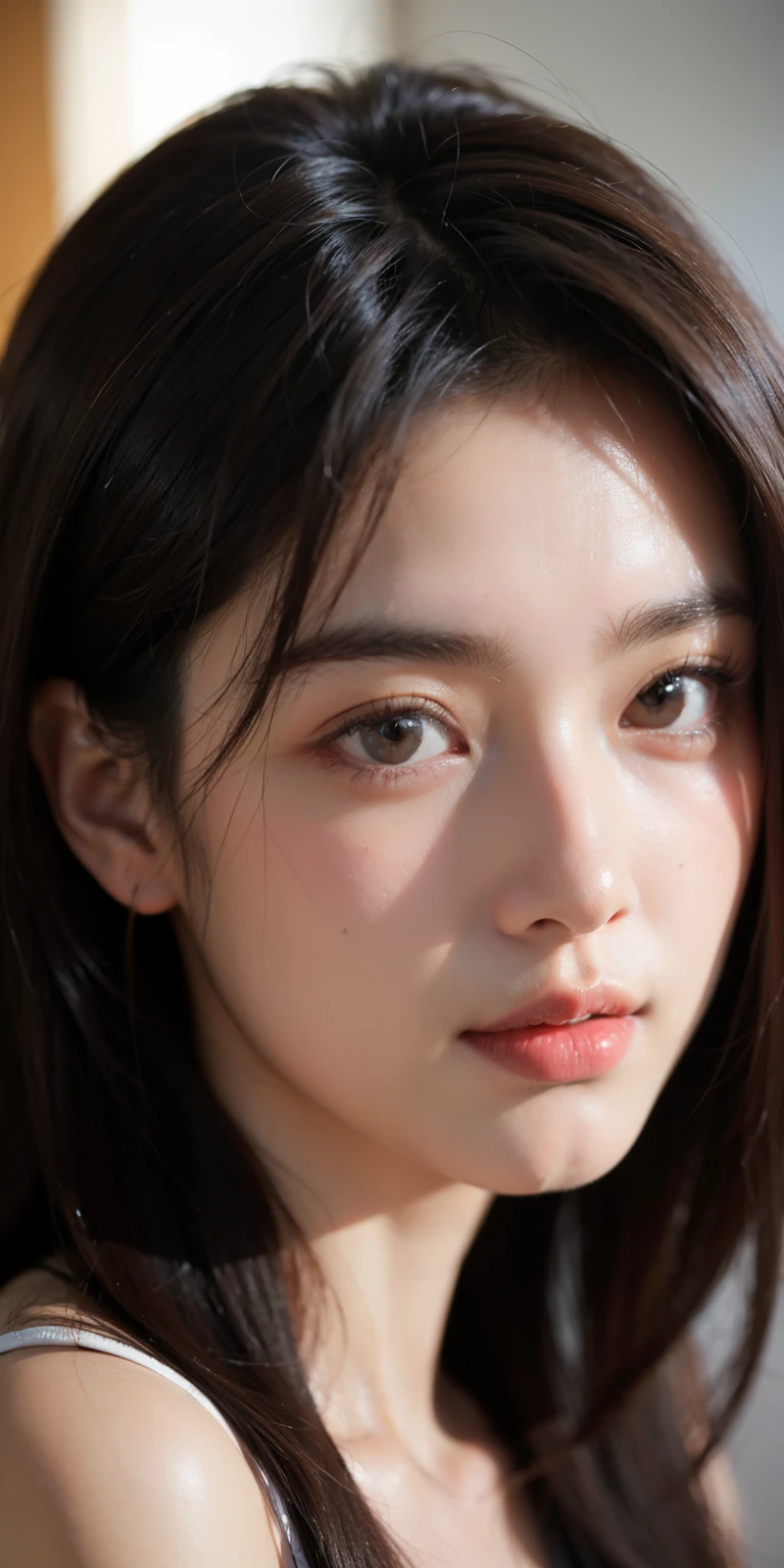 极多suckers,suckers,Photo library,The most beautiful girl here,Upper body close-up,The picture is extremely realistic,(Extremely detailed),Add details,再Add details,(Very realistic skin texture),Increased skin texture,Sunlight shines,hair enhancement。suckers,More realistic,More ray tracing,Extremely detailed three-dimensional lighting,Contour enhancement,clarity enhancement,Full portrait clear。