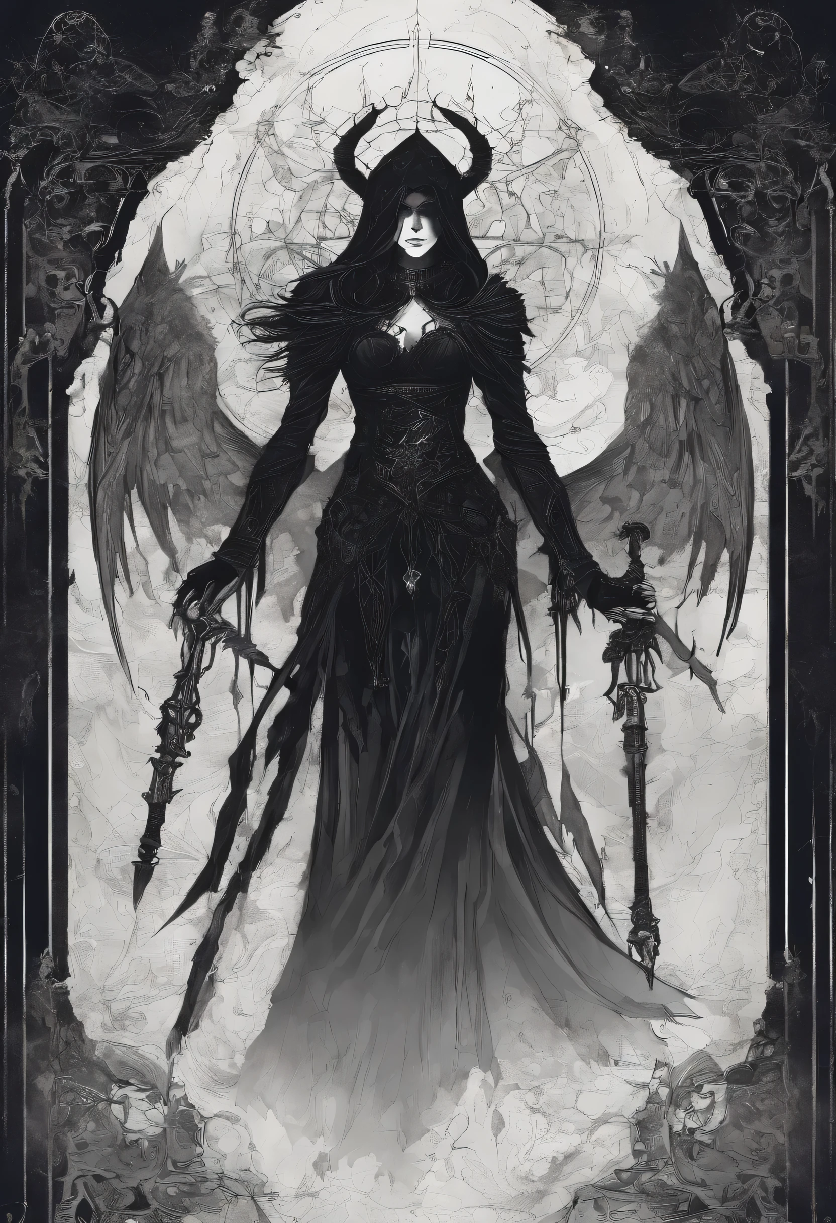 "Eclipse of the Divine Reckoning"
"Beneath the cloak of eternal night, where silence bleeds into oblivion, the ancient deities whisper their dissent. A dark uprising, veiled in shadow, emerges from the void's embrace—a cryptic defiance against the ordained. In this realm of forsaken whispers, sacred seals fracture, unleashing echoes of a primeval discord. Who ventures into the abyss, following the forsaken, where even shadows fear to dwell?"