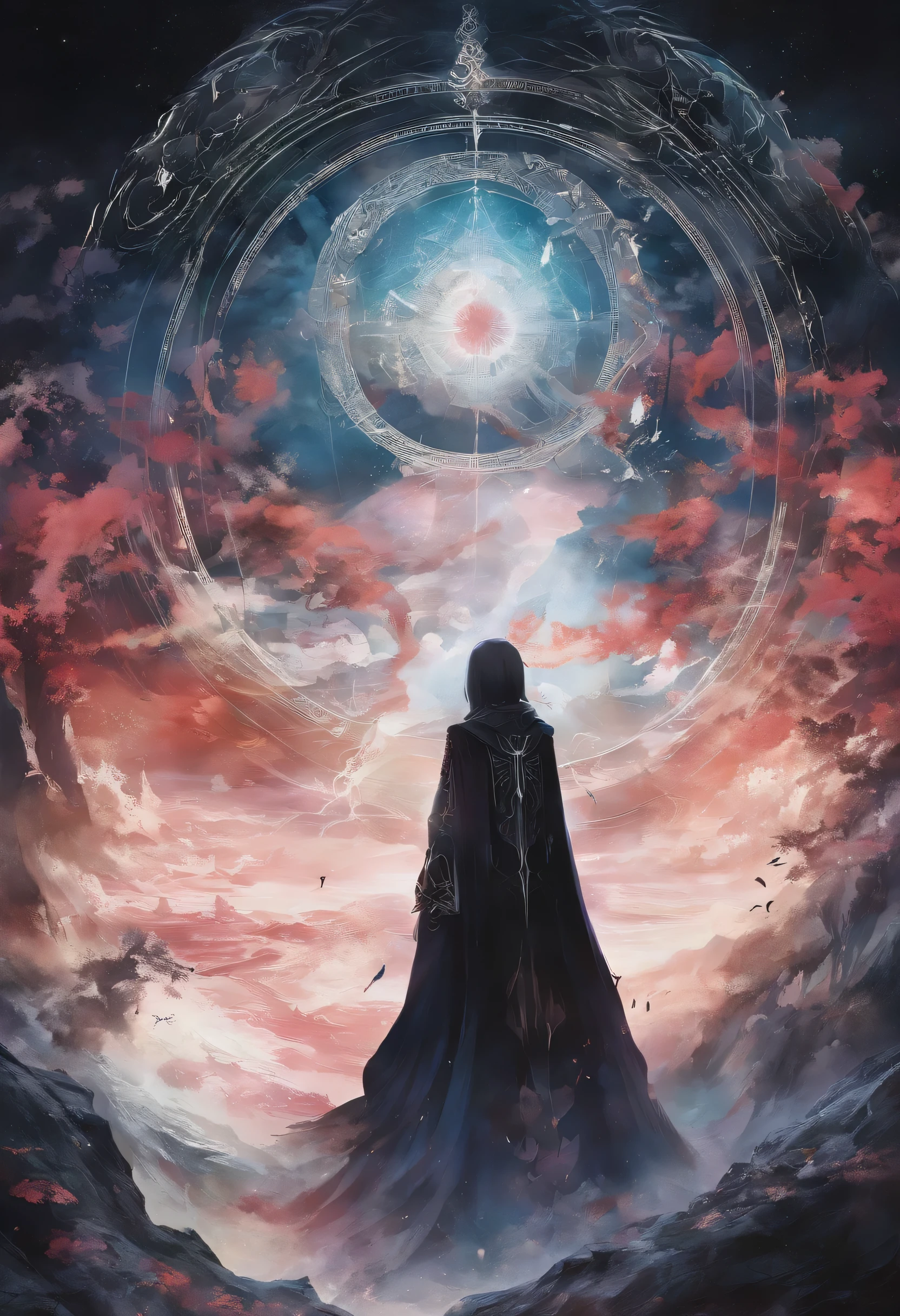 "Eclipse of the Divine Reckoning"
"Beneath the cloak of eternal night, where silence bleeds into oblivion, the ancient deities whisper their dissent. A dark uprising, veiled in shadow, emerges from the void's embrace—a cryptic defiance against the ordained. In this realm of forsaken whispers, sacred seals fracture, unleashing echoes of a primeval discord. Who ventures into the abyss, following the forsaken, where even shadows fear to dwell?"