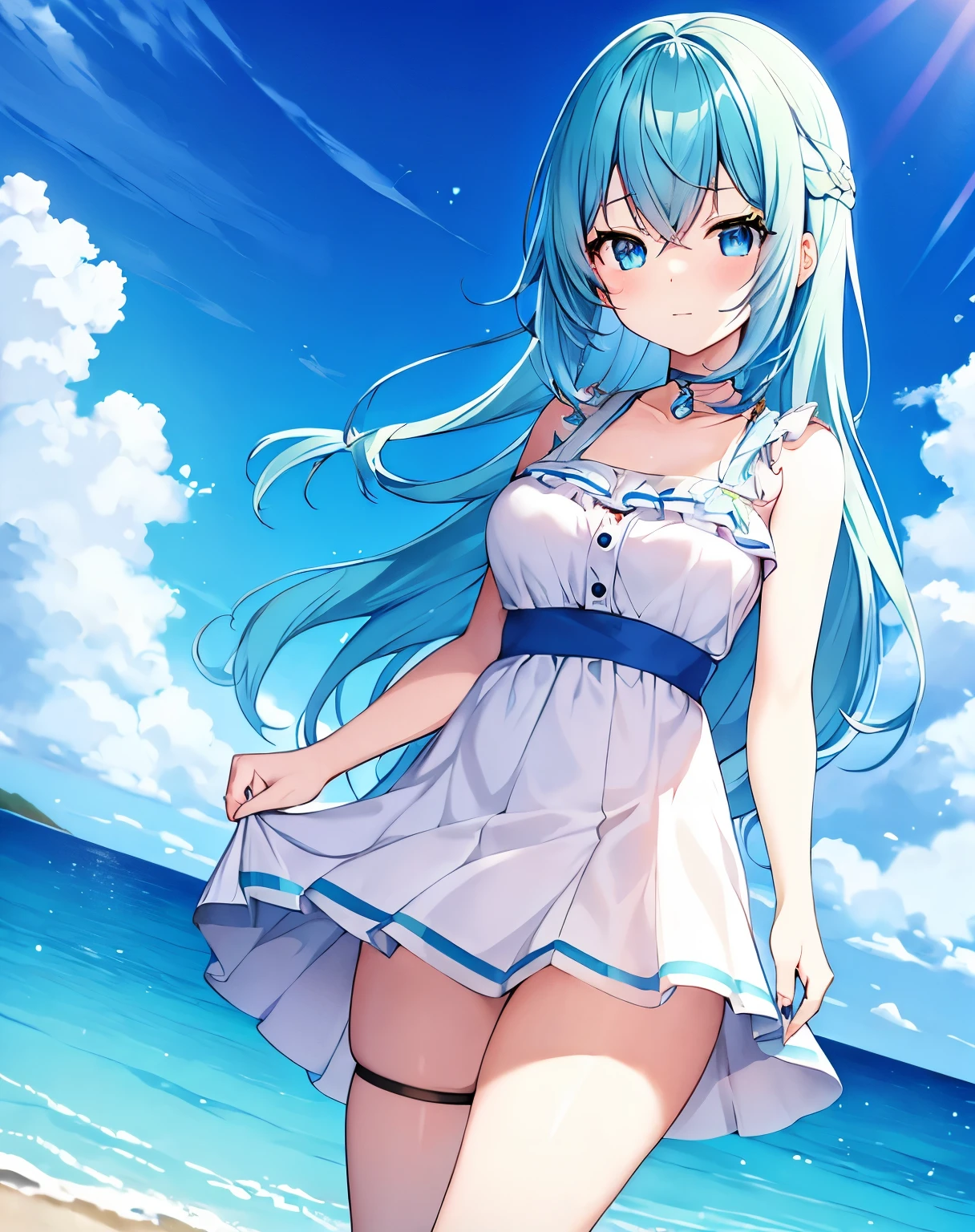 Anime girl with blue hair and blue eyes, Best Anime 4K Kona-chan Wallpaper, anime wallpaper 4k, anime wallpaper 4k, Wallpaper Anime Blue Water, anime style 4k, anime art wallpaper 4k, anime art wallpaper 4k, Kantai Collection Style, 4k anime wallpaper,anime girl with blue hair and blue eyes, anime moe art style, mikudayo, , teal hair anime girl, shirabii, Cute girl anime visual, long hair