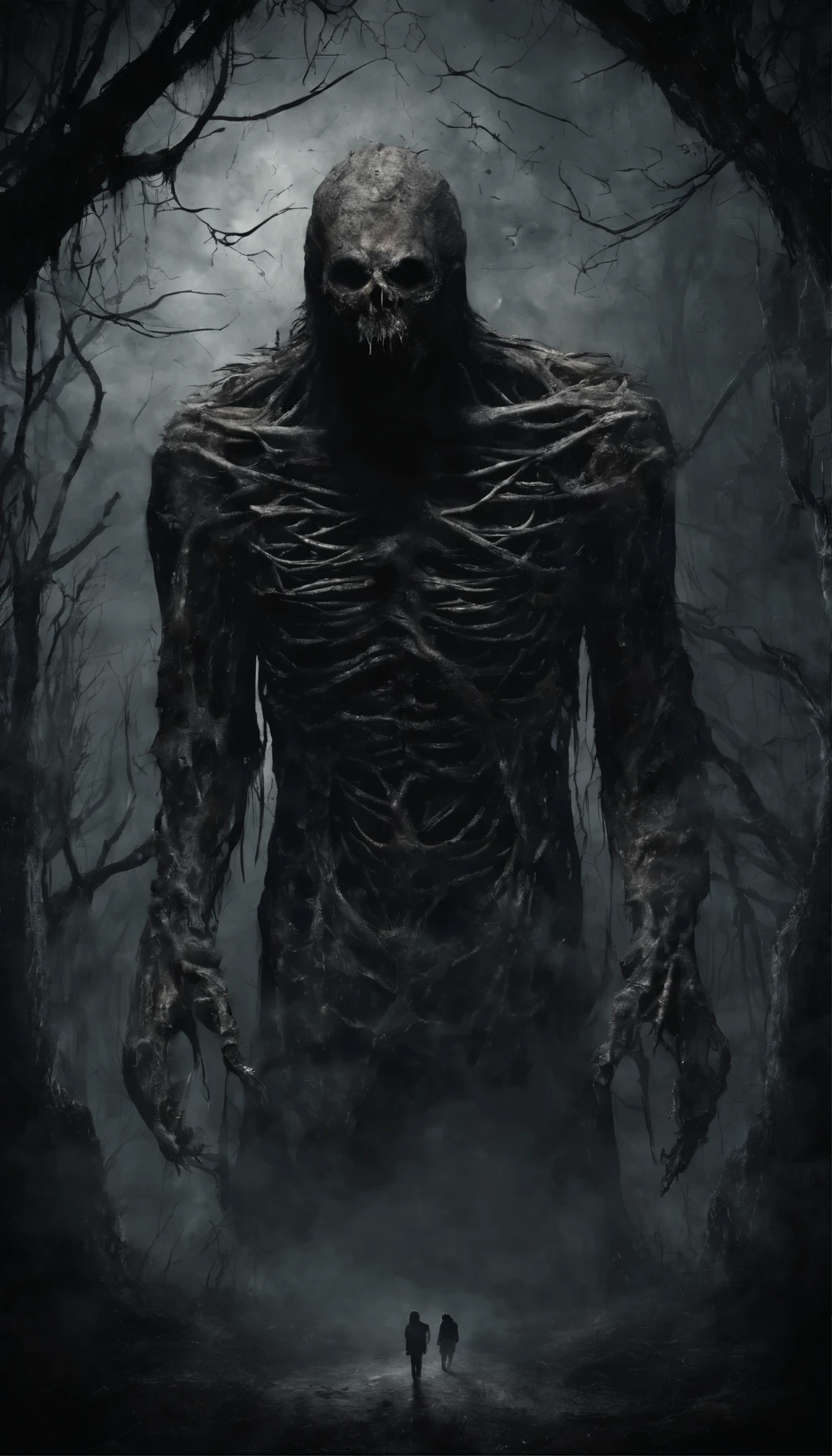 (best quality,4k,8k,highres,masterpiece:1.2),ultra-detailed,realistic,
terrifying scenario:1.1,children's terrifying expressions, Bag Man:1.1, fear-inducing,
intense moment, terror-stricken faces, adrenaline rush, heart-pounding fear, nightmarish presence,
haunting atmosphere, suspenseful, bone-chilling, goosebumps, hair-raising, heart-stopping,
shadows and darkness, creepy ambiance, panic-stricken children, astounded by fear,
horrifying realization, nerve-wracking, petrified by the Bag Man, frightened children,
grasping the severity, fright-filled faces, wide-eyed terror, trembling in fear,
paralyzed by fright, dread-filled expressions, chilling encounter, sheer terror,
uncontrollable horror, gasping for breath, frozen in fear