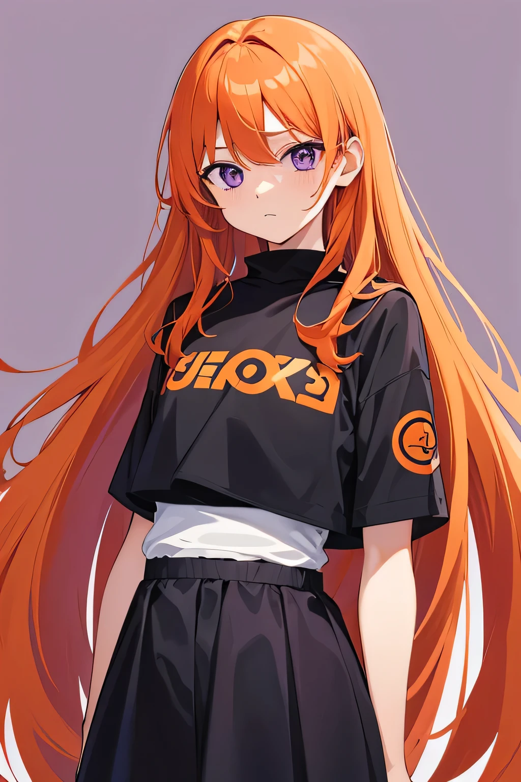 2348i0293u0mu3jjjreiopawjr0wjrwijrwjrwrw, orange hair, super, long hair, purple eyes, awoe9023uijhsieoahfiopsehfiohsera