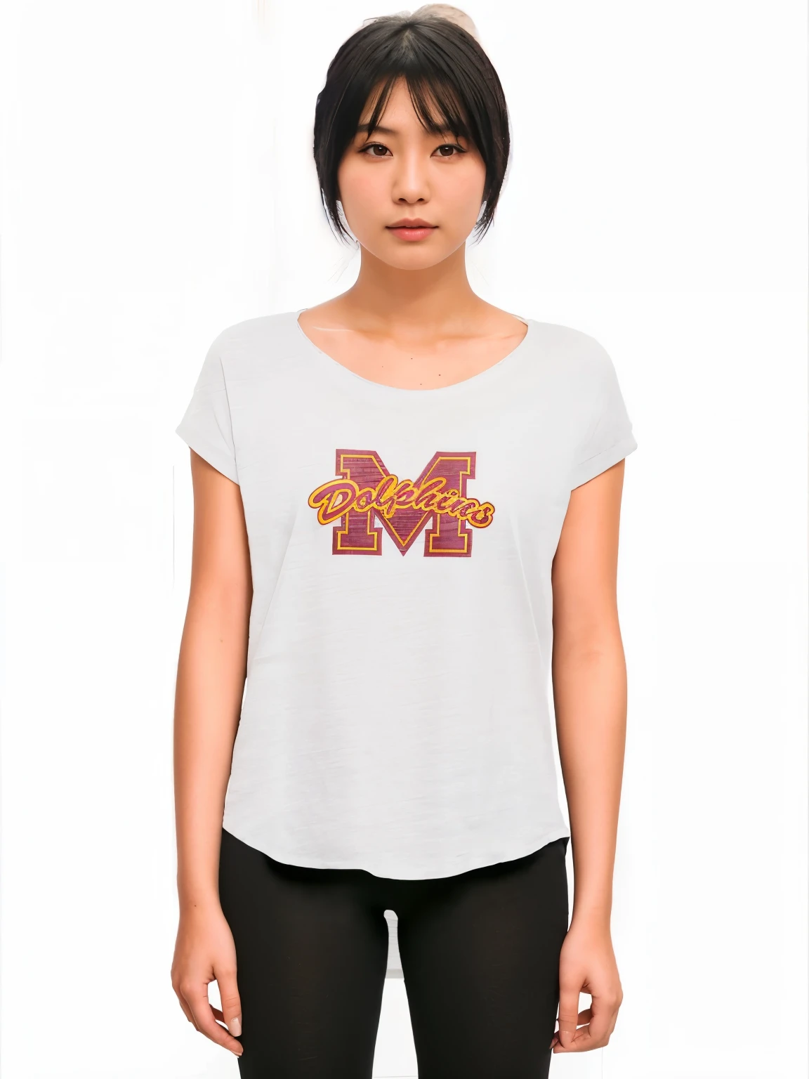 asian women, short black hair