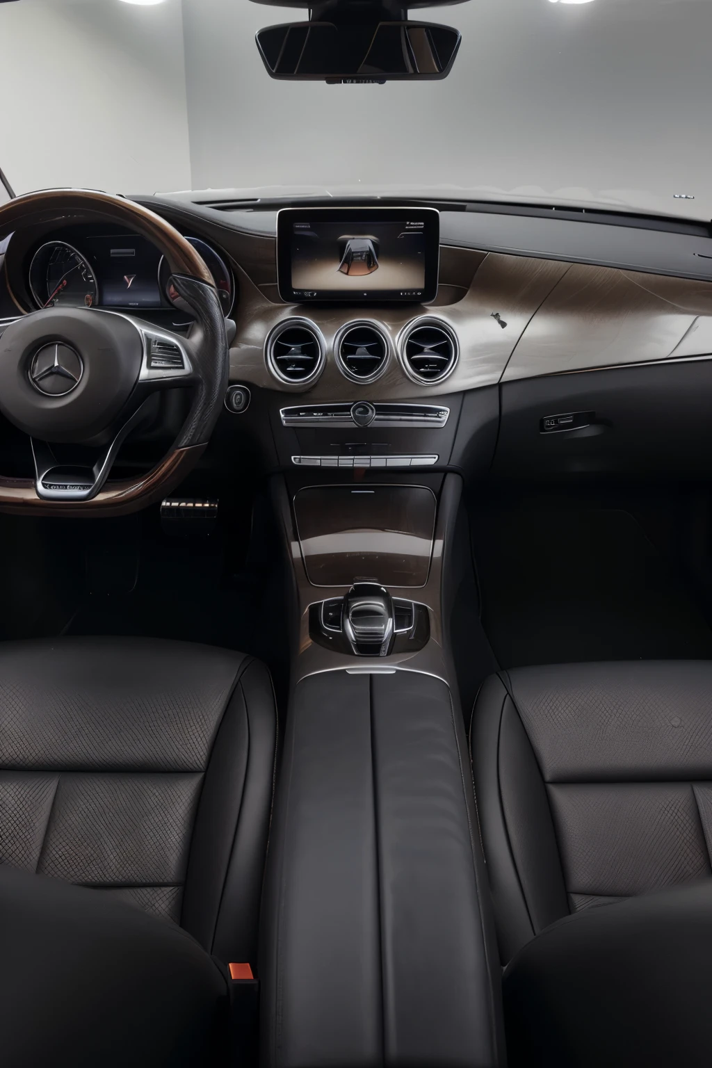(Luxurious, Sleek Mercedes Benz S-Class --s2 Car --s, Hyper-realistic, Ultra High Definition, 8K image, Shiny metal body with elegant curves, Detailed engine parts visible, Close-up shot, Sparkling headlights, Reflective surface showing surrounding environment, Crisp focus on every detail, Smooth leather interior, Dashboard with advanced technology features, Steering wheel in hand, Driver's seat with adjustable settings, Highly detailed exterior and interior textures, Rich color palette, Sleek exhaust pipes, shimmering Mercedes star emblem)