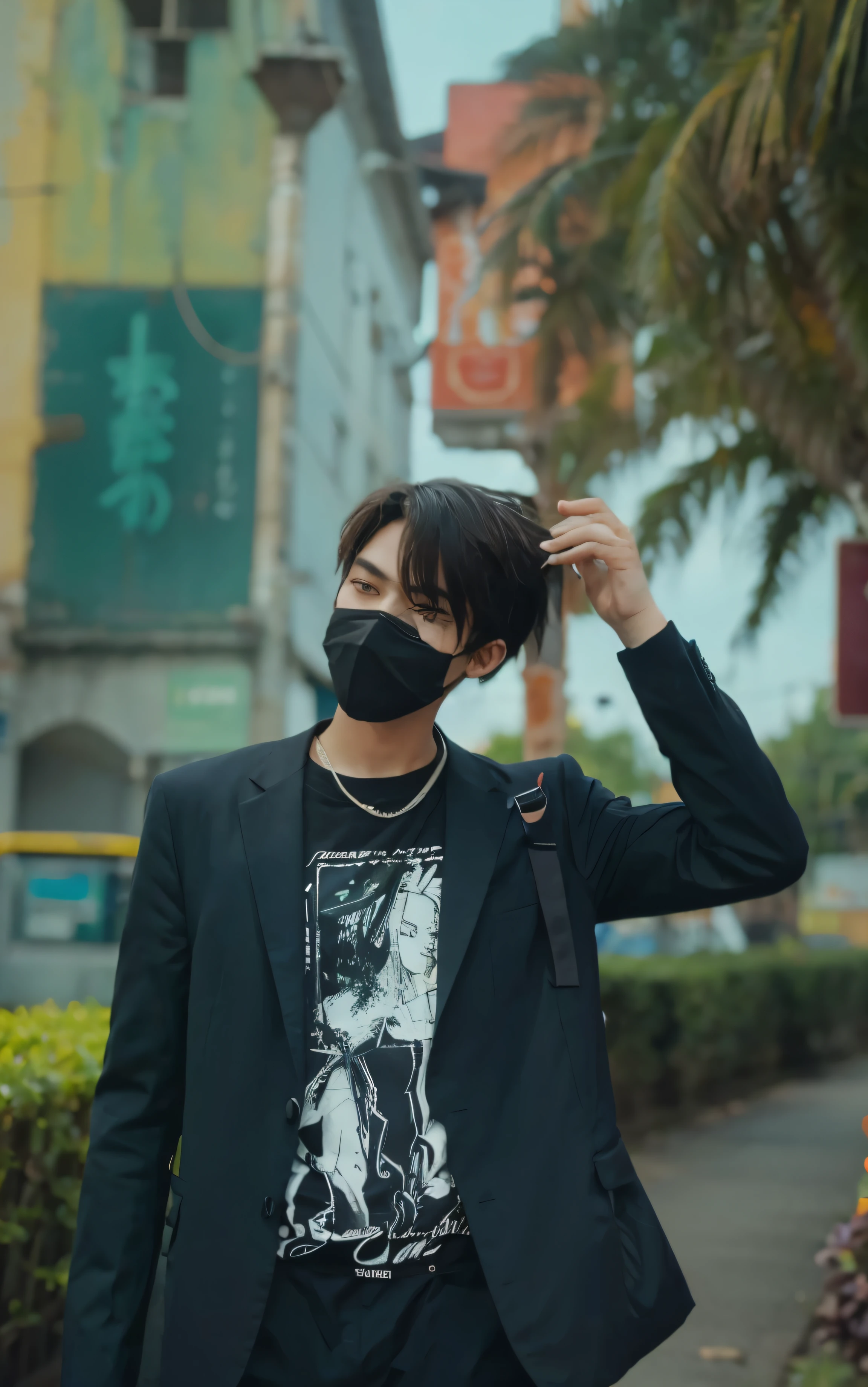 High HD quality supper realistic anime boy potrait