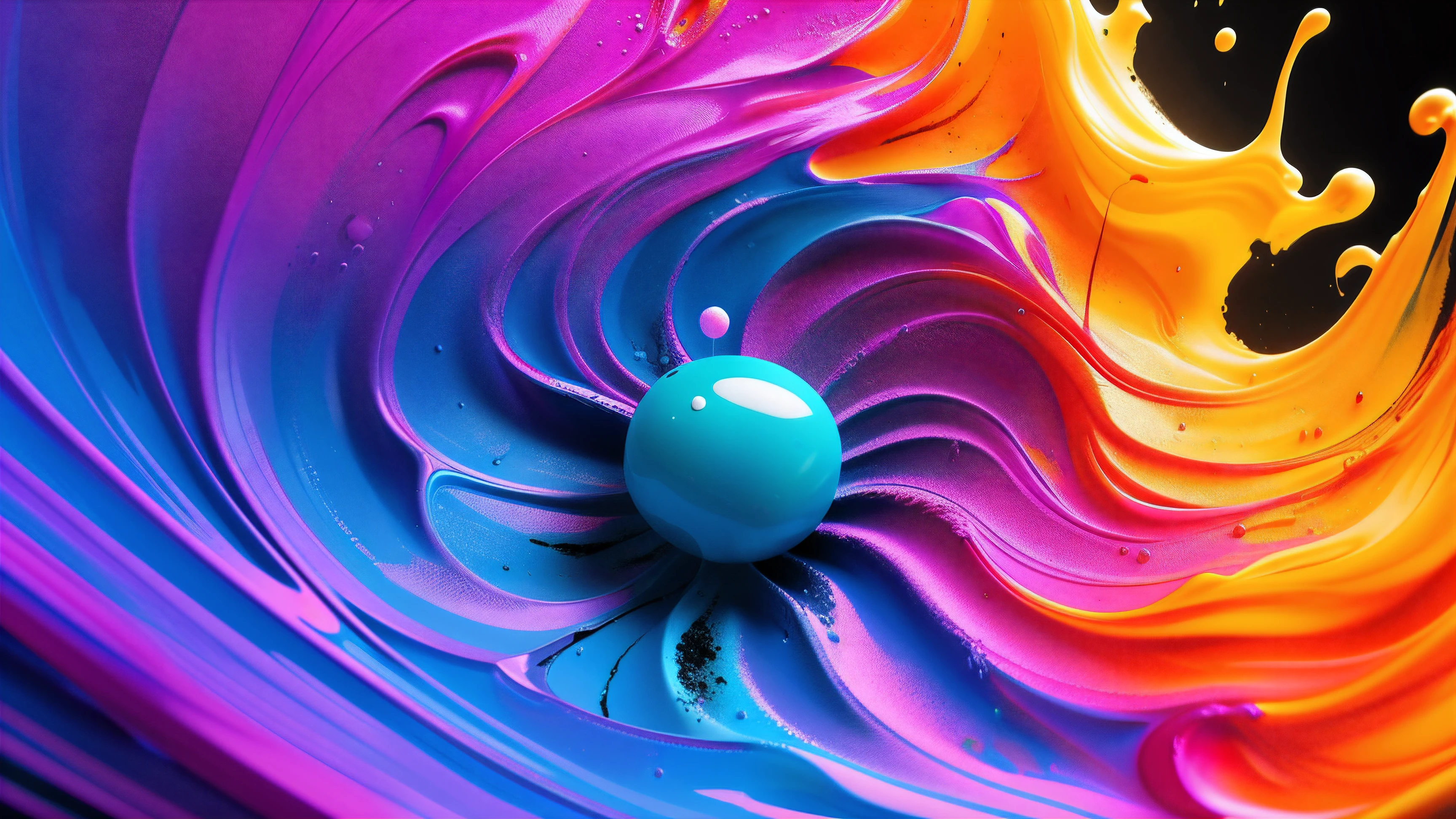 Alberto seveso art, android made of paint, water ink, ink water, ink cloud, alberto seveso art, loose painting style, intricate detail, cinematic lighting, octane render, 8k render, volumetric lighting,