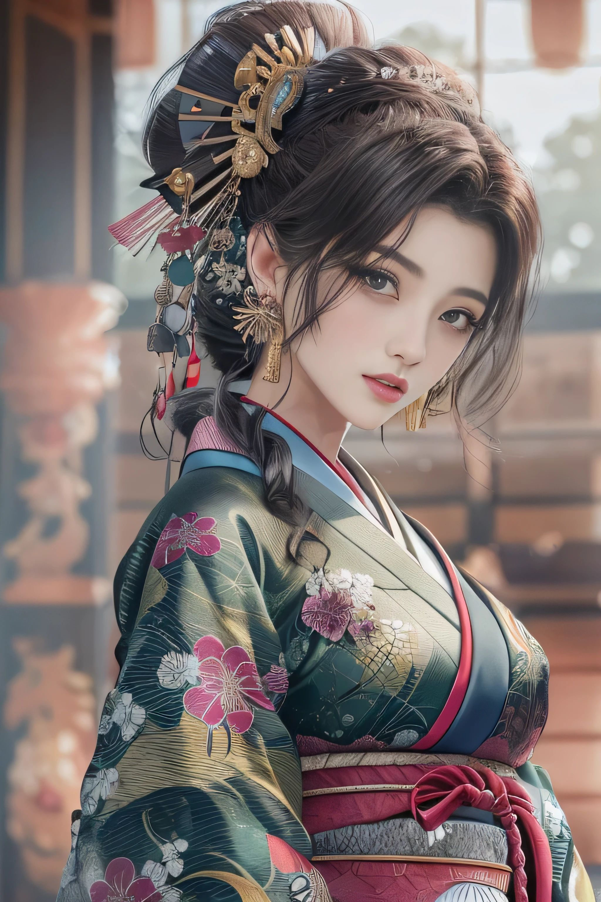 highest quality、High resolution、Super detailed、masterpiece、(Live shooting:1.5)、genuine:1.5、photogenuineistic:1.5、very delicate and beautiful、small details、(Japan around 1700:1.5)、1 female、(super beautiful)、(beautiful face:1.5)、(detailed face:1.5)、(fine eyes)、(detailed lips)、(detailed nose)、(Kunoichi)、(Ninja Costumes)、(barefoot:1.5)、(spread your legs:1.5)、(In a room of the feudal lord&#39;s mansion:1.5)、(At SFW)