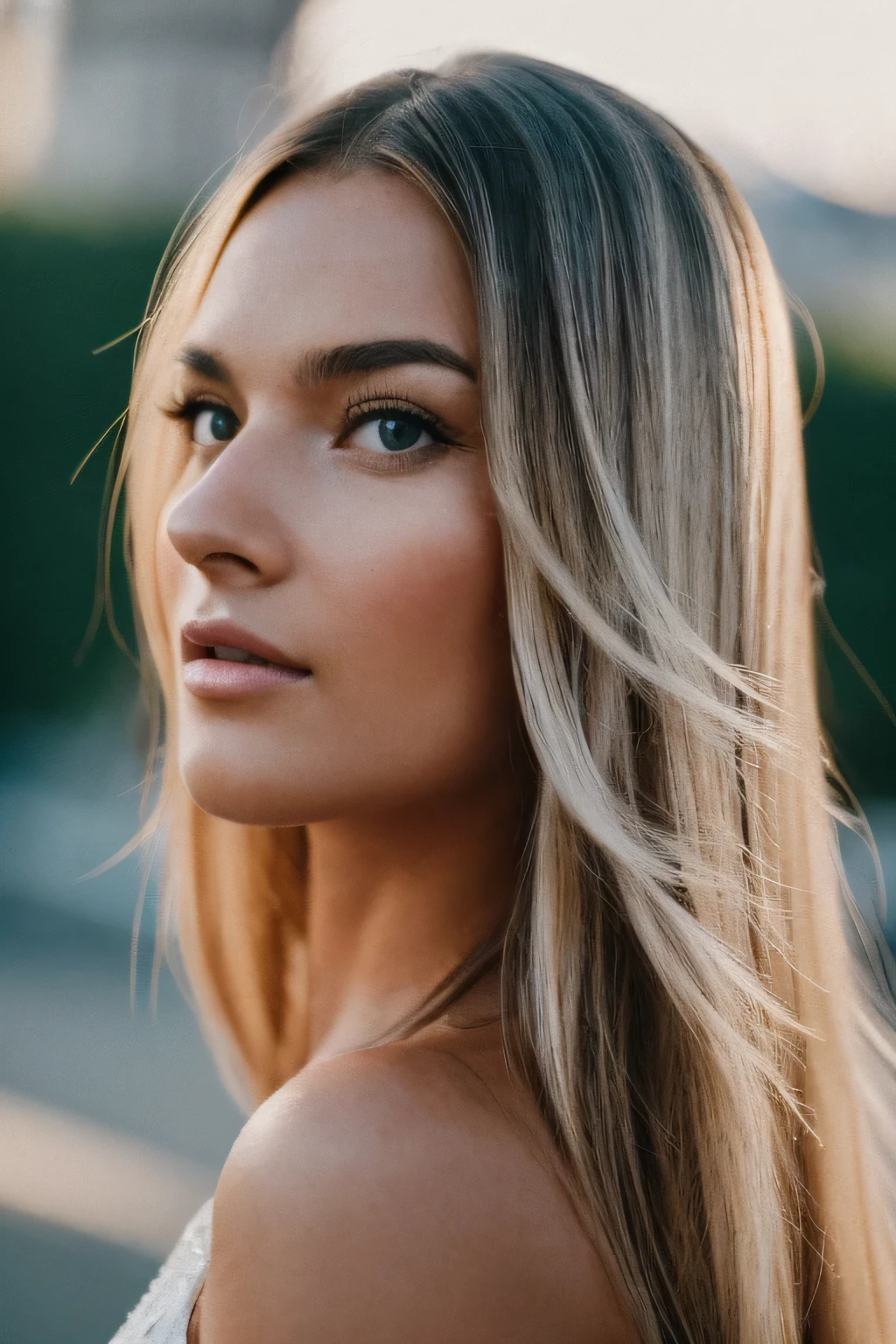 1 Woman, (Realstic:1), Content, fully body portrait , 24 year old, ((face, happy)), stunning RAW , the beautiful face, long grey hair, ultra beautiful woman, miss univers, sharp focus, highly detailed, 8k UHD, natural lighting, octane render, maximum detail, hyper-detailed, hyper-realistic, ultra-detailed, highest detail quality, ultra-realistic, shot with Canon r5 35mm lens f/5. 6 --ar 69:128 --style raw --v 5. 2, (high detail skin: 1.2), 8k uhd, DSLR, soft light, high quality, film grain, 20mp, Fuji XT3 , 80mm, Hasselblad, perfect eyes, solo and her happiness radiates from the image, analog style (gaze towards viewer:1.2) (skin texture, no make-up, natural make-up) (film grain:1. 3, front view, very detailed, natural, high resolution, best quality, intricate detail, very detailed, detailed skin, realistic skin texture, texture, detailed eyes, professional, 4k, kodak color vision, extremely detailed, photorealistic, realistic, post-processing, maximum detail, roughness, real life, ultra realistic, photorealism , in paris