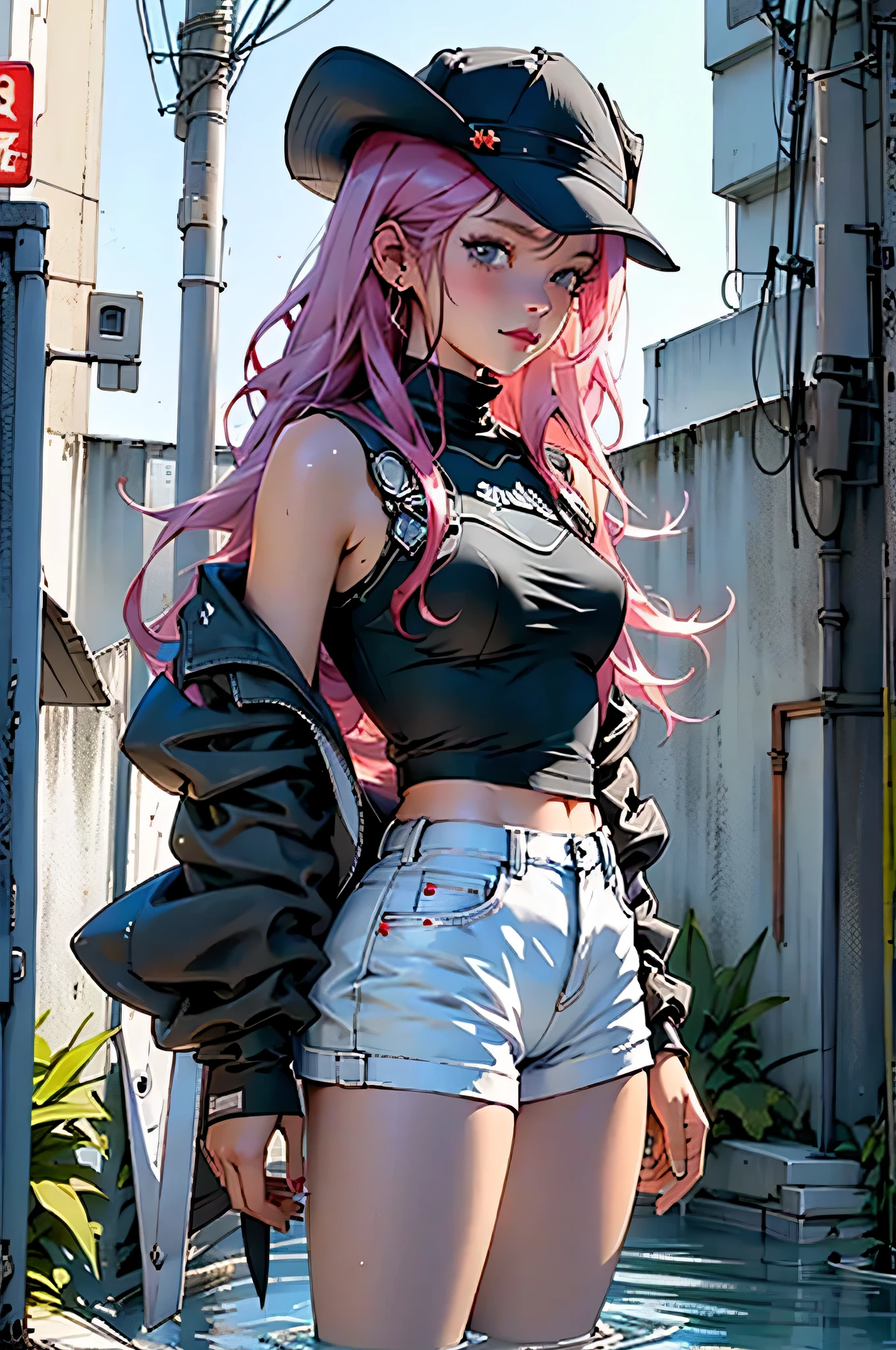1girl,Hat,sweet panties,defiantly panties,brassiere sweet,red eyes,on the tower,city view,pornography,sexy girl,godess of hentai,princess,magic girl,the best quality,8K quality,top 1 girl,sweet body,adult body,wet body,slime,slime on the girl ,no cloths,wet panties,cyber body,robot,future girl,future technology
