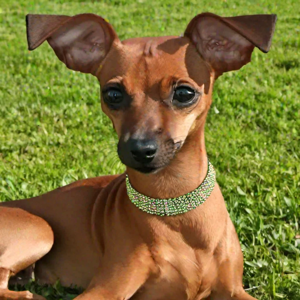 (masterpiece, best quality:1.2), dog, female pinscher, solo