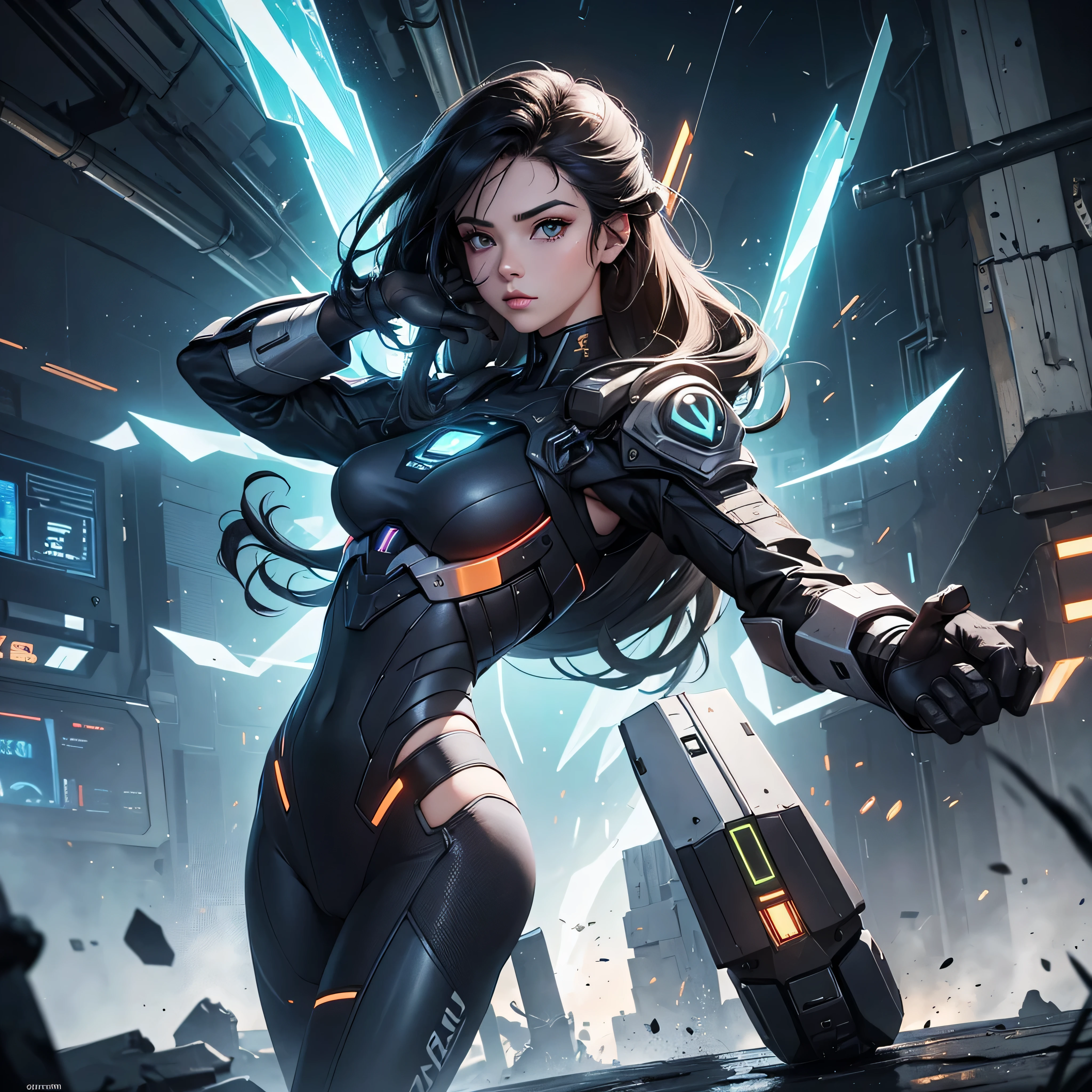 card game sci fi warrior concept art best quality detailed --auto --s2